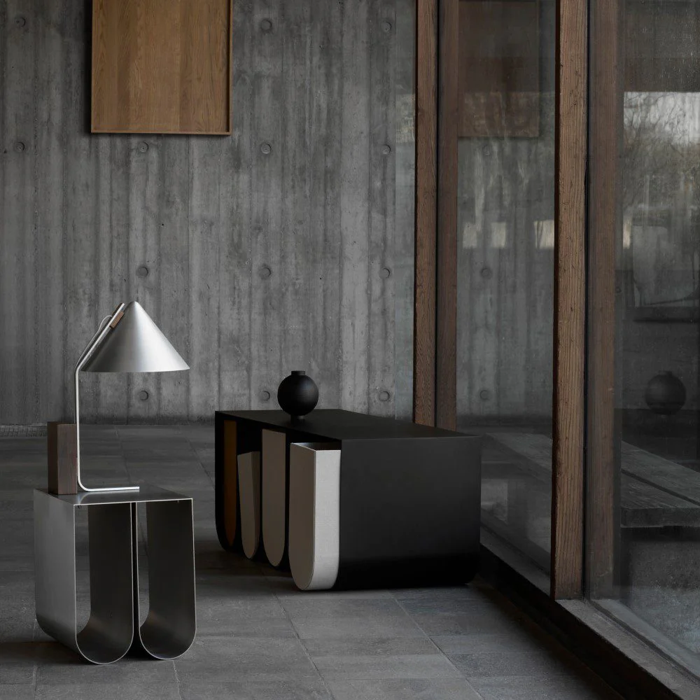 KRISTINA DAM STUDIO Curved Bench, Black - Image 4