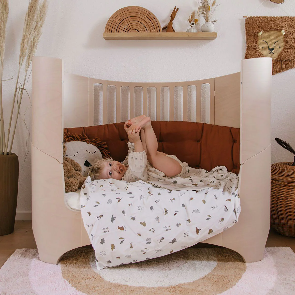 LEANDER Classic Cot, Whitewash Wood - Image 3