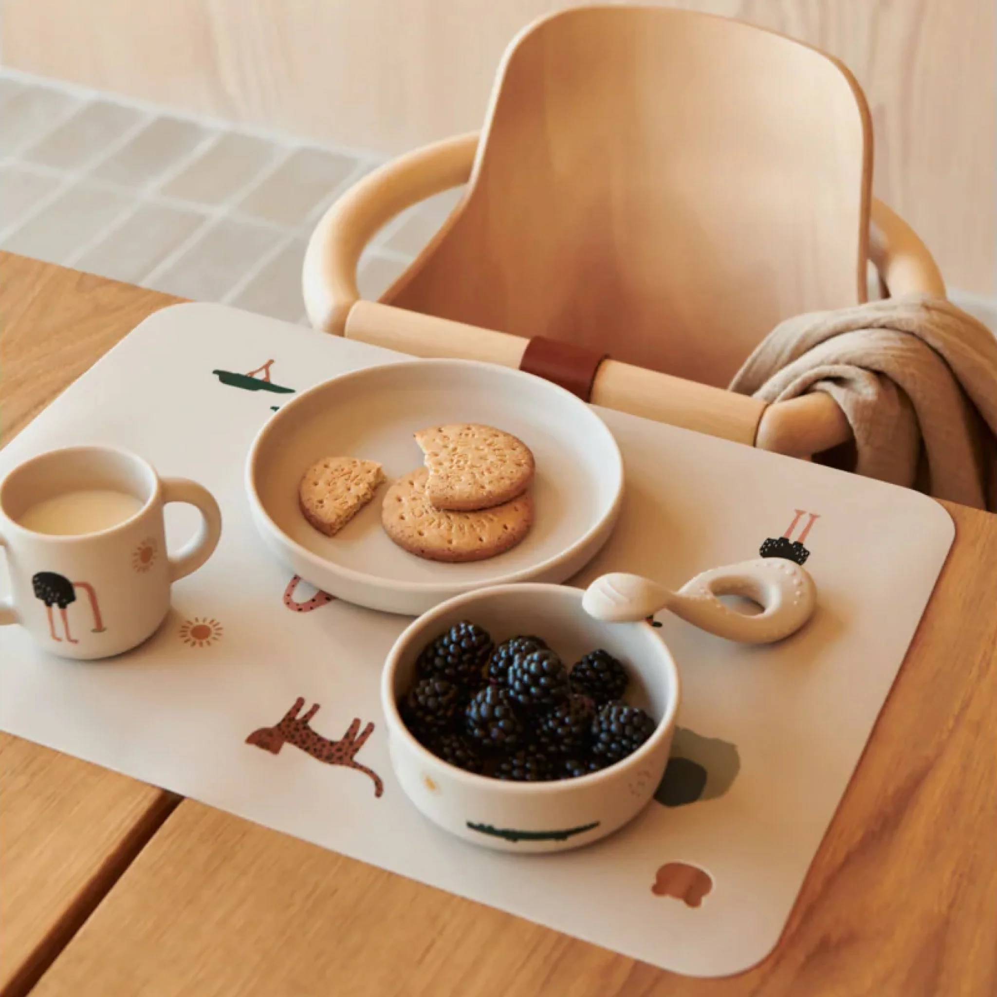 LIEWOOD Vivi Printed Tableware Set, Safari Sandy Mix - Image 2