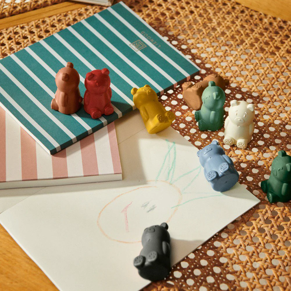 LIEWOOD Wallace Crayons, Yellow Mellow Multi Mix (Set of 9) - Image 5
