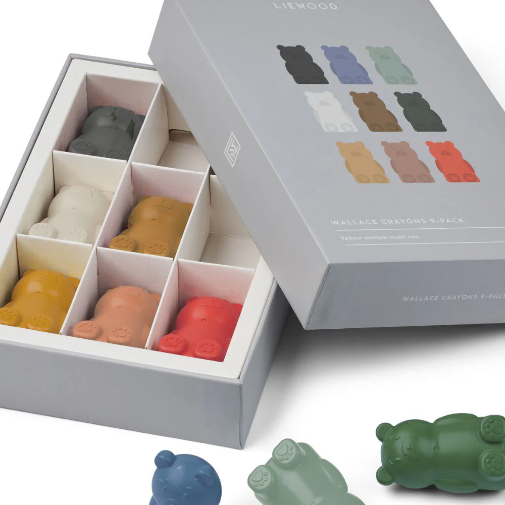 LIEWOOD Wallace Crayons, Yellow Mellow Multi Mix (Set of 9) - Image 7