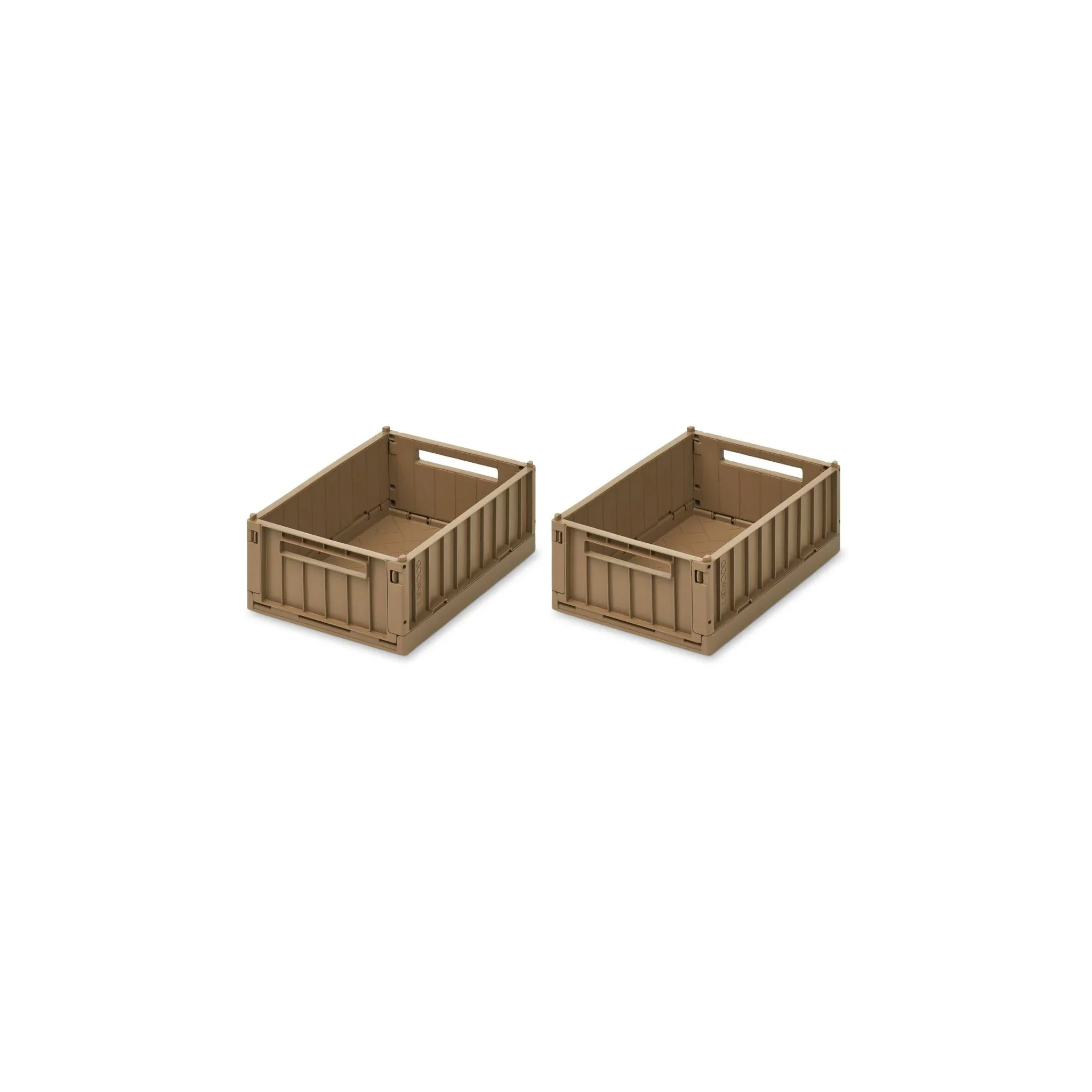LIEWOOD Weston Storage Box, S, Oat (Set of 2)