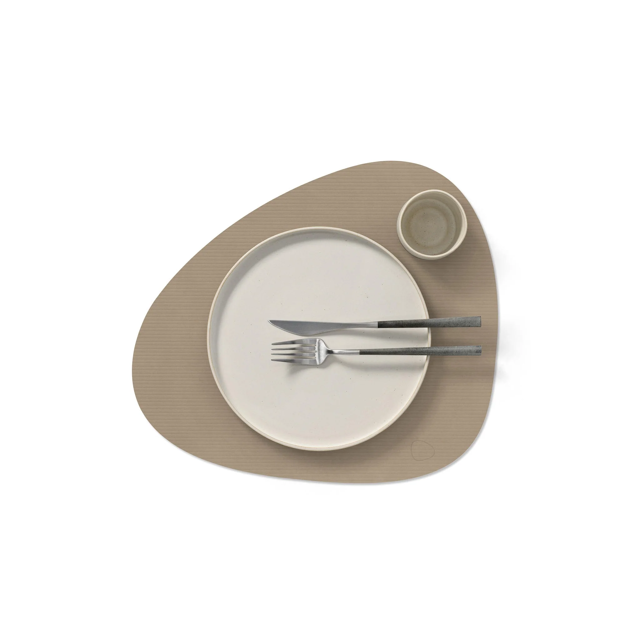LIND DNA Curve Table Placemat L Corduroy, Clay Brown - Image 3