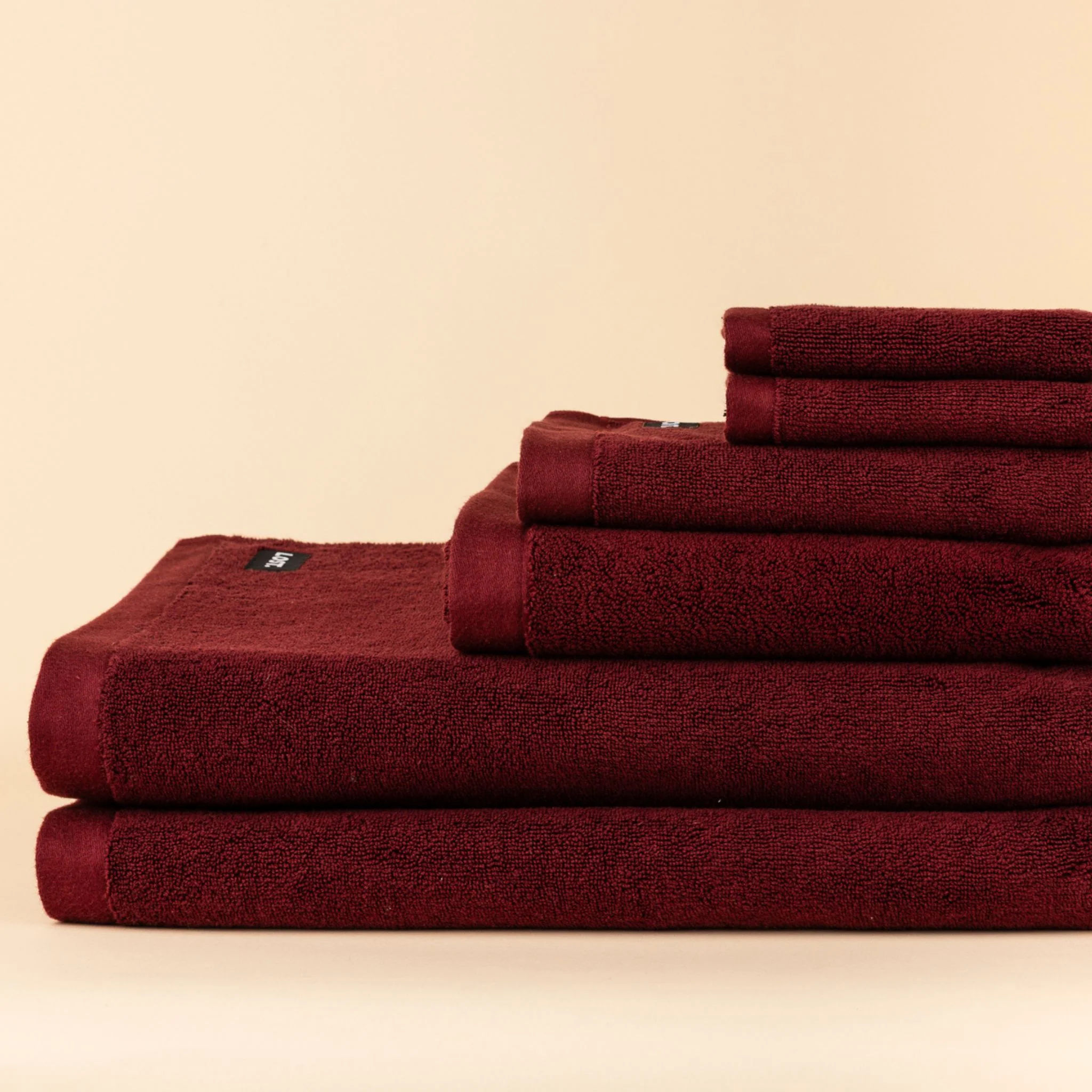 LOST TOWELS Bath Sheet, 90x170cm, Mulberry - Image 10
