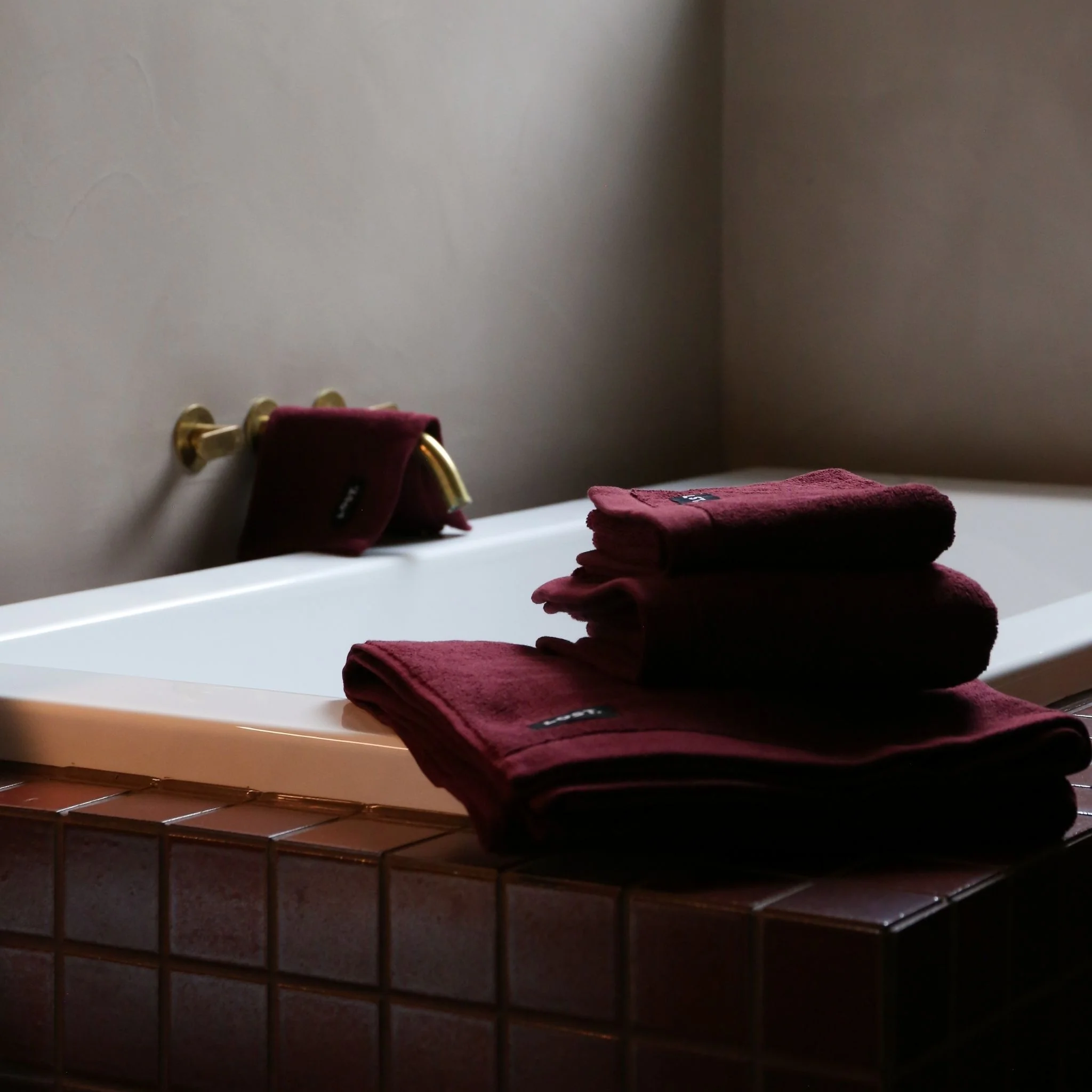 LOST TOWELS Bath Sheet, 90x170cm, Mulberry - Image 5