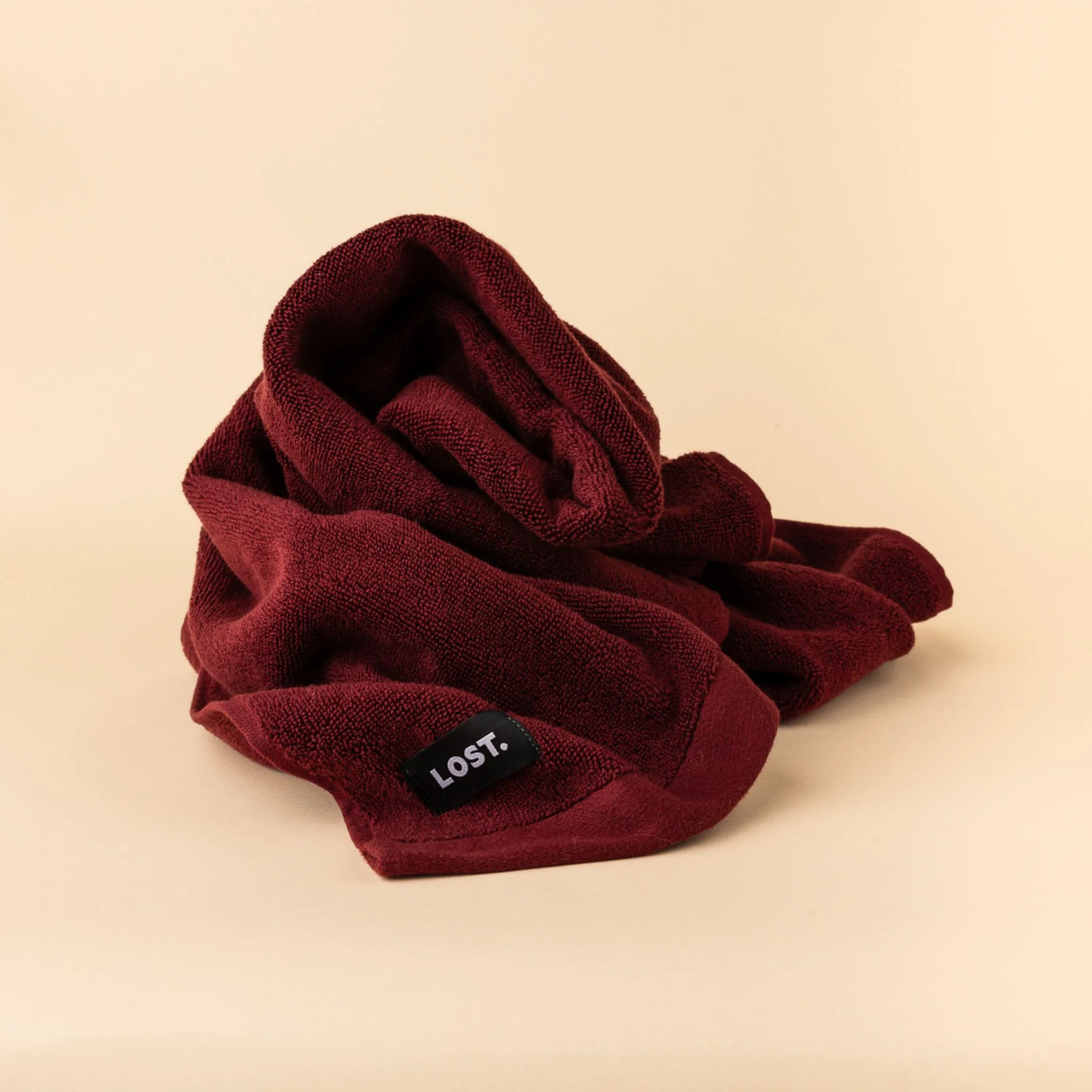 LOST TOWELS Bath Sheet, 90x170cm, Mulberry - Image 9