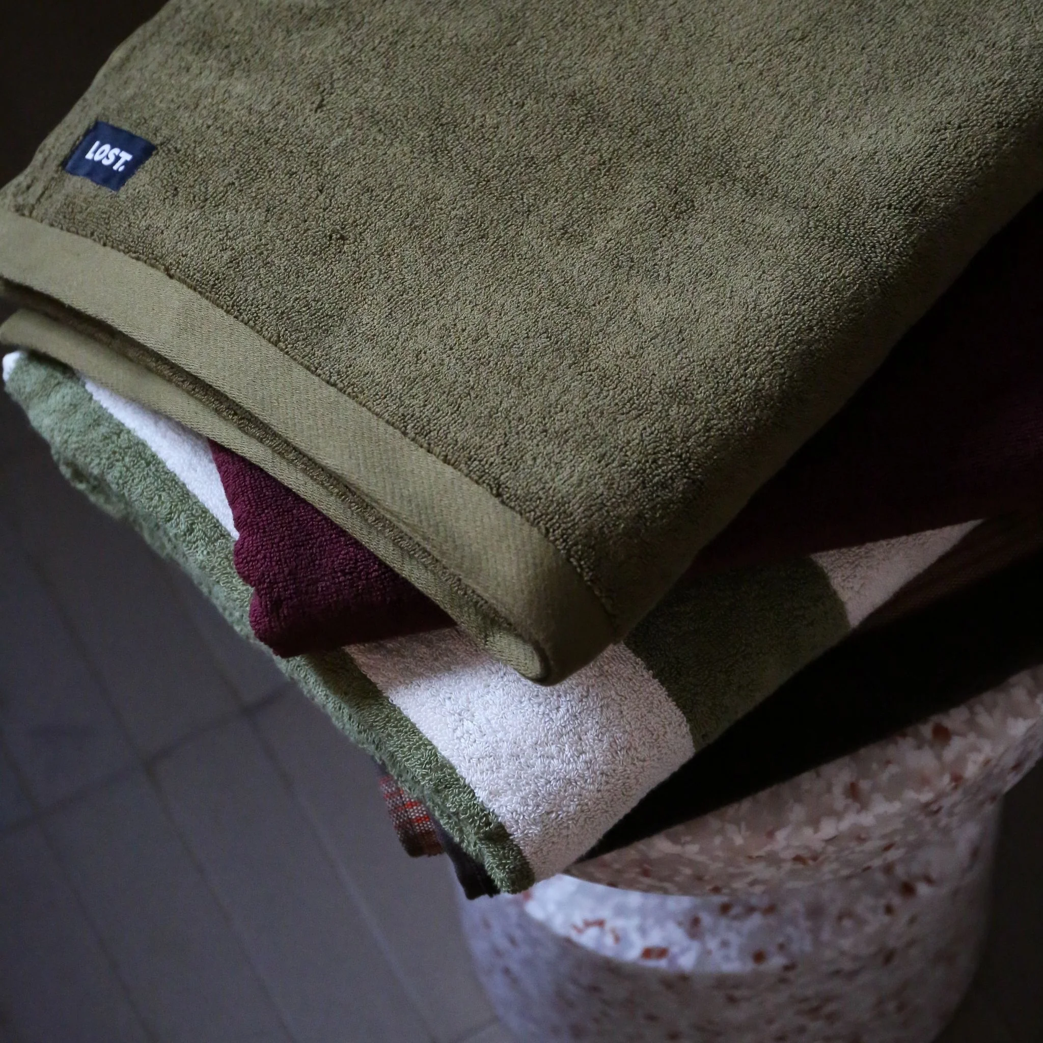 LOST TOWELS Bath Towel, 70x140cm, Khaki - Image 8