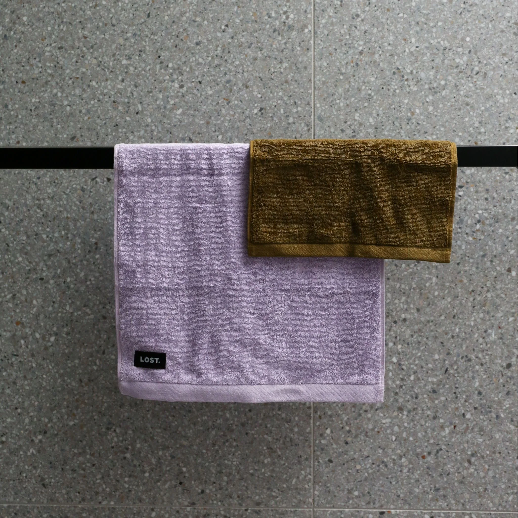 LOST TOWELS Face Washer, 30x30cm, Khaki - Image 6