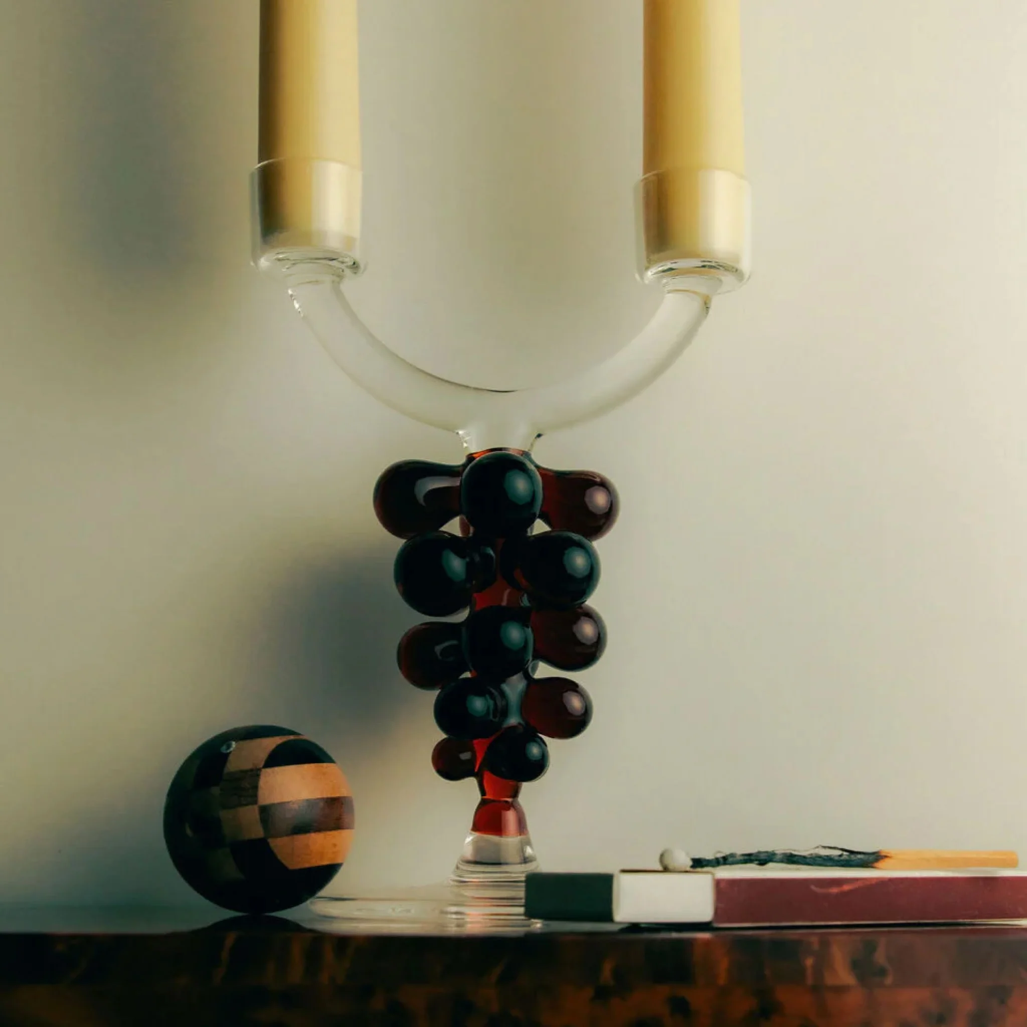 MAISON BALZAC Bordeaux Double Candle Holder - Image 4