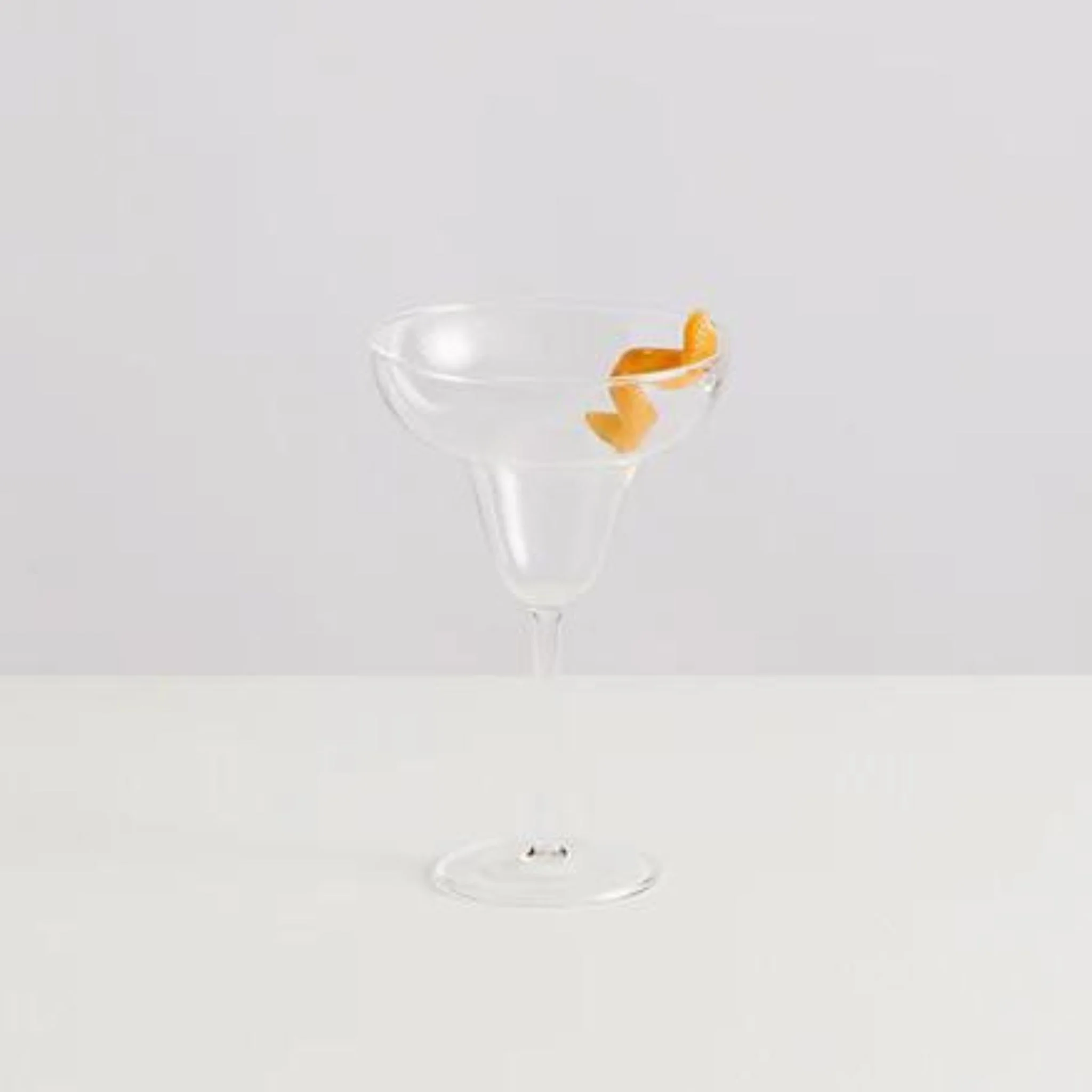 MAISON BALZAC Le Twist Cocktail Glass, Clear/Opaque Yellow - Image 3