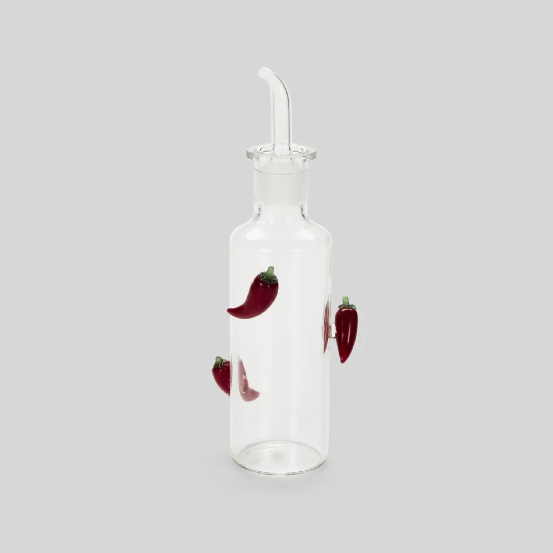 MAISON BALZAC The Chilli Oil Bottle, Clear/Red, 210mL - Image 2