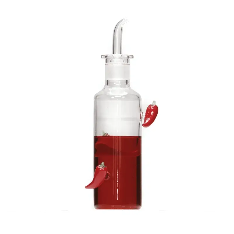 MAISON BALZAC The Chilli Oil Bottle, Clear/Red, 210mL - Image 5