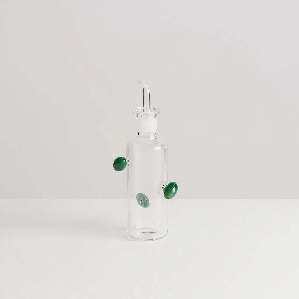 MAISON BALZAC The Mini Olive Oil Bottle, 250mL, Clear/Opaque Green - Image 2