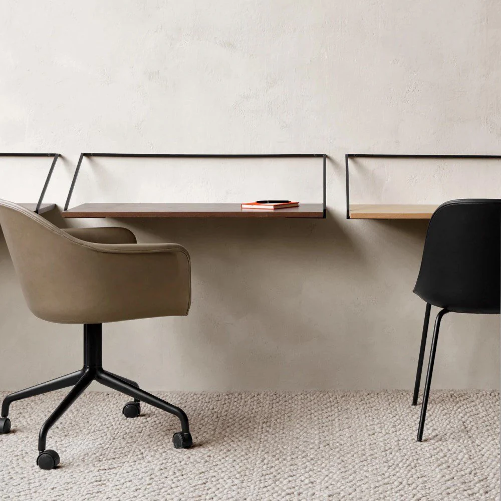 AUDO CPH Rail Desk, Black/Dark Stained Oak - Image 5