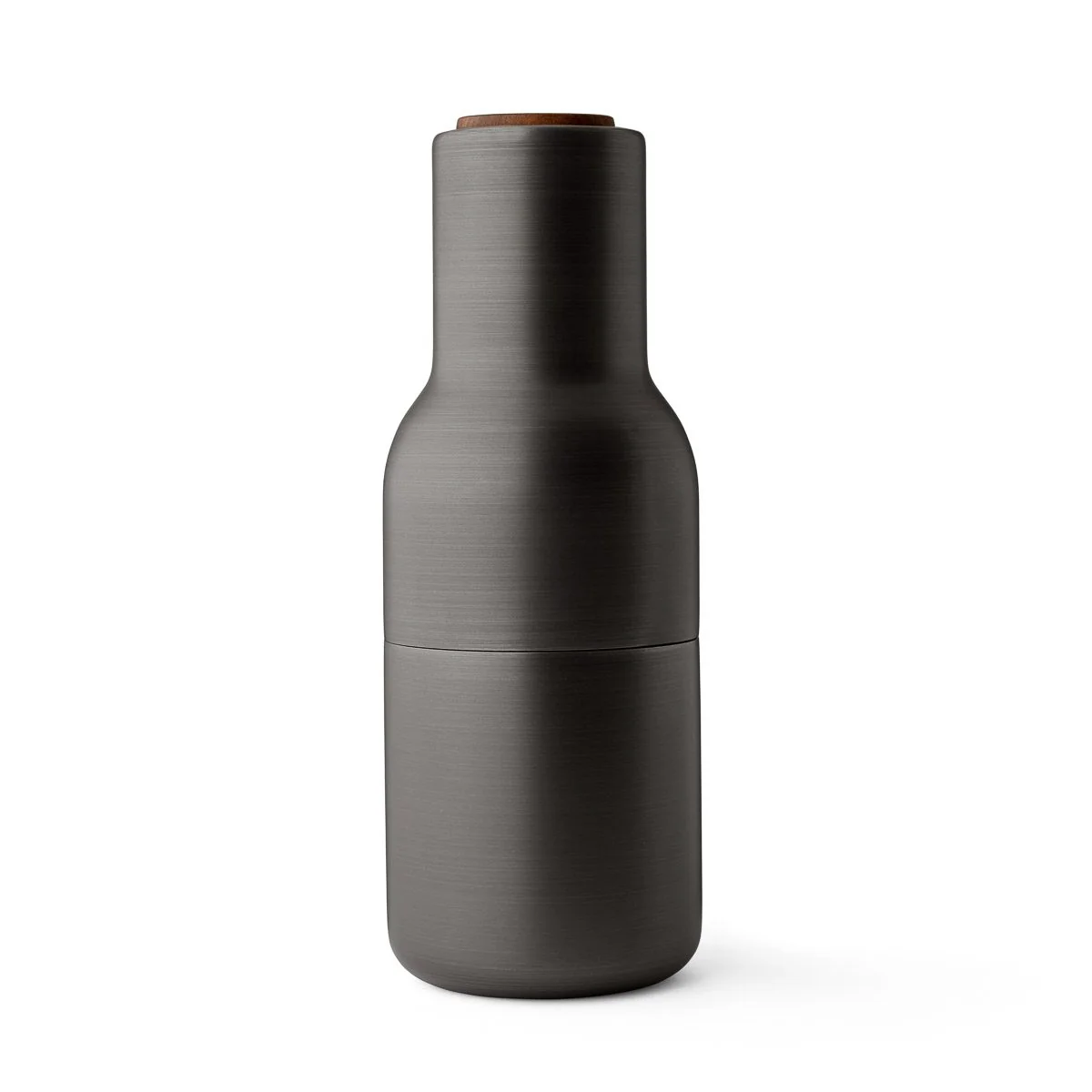 AUDO CPH Salt and Pepper Bottle Ceramic Grinders Set, Bronzed Brass w/ Walnut Lid - Image 4