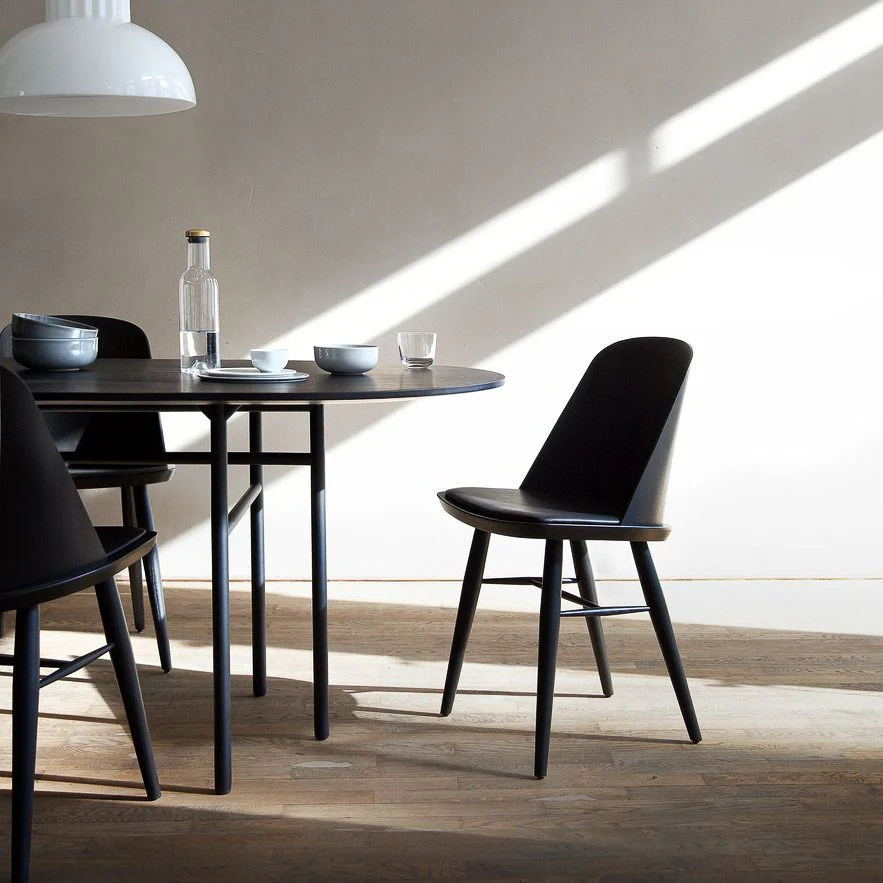 PRE-ORDER ¦ AUDO CPH Snaregade Dining Table, Oval, Black Steel/Charcoal Linoleum - Image 2