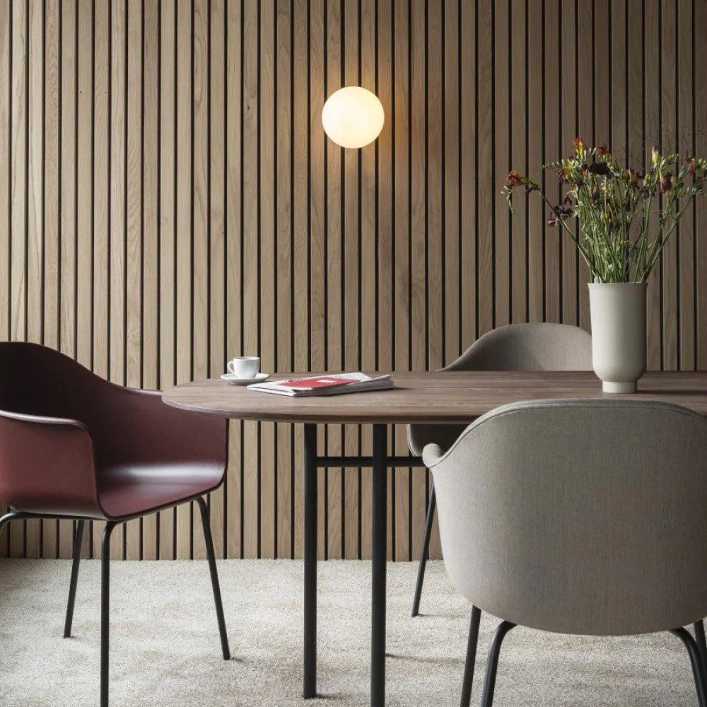 PRE-ORDER │ AUDO CPH Snaregade Dining Table, Oval, Black Steel/Dark Stained Oak - Image 2