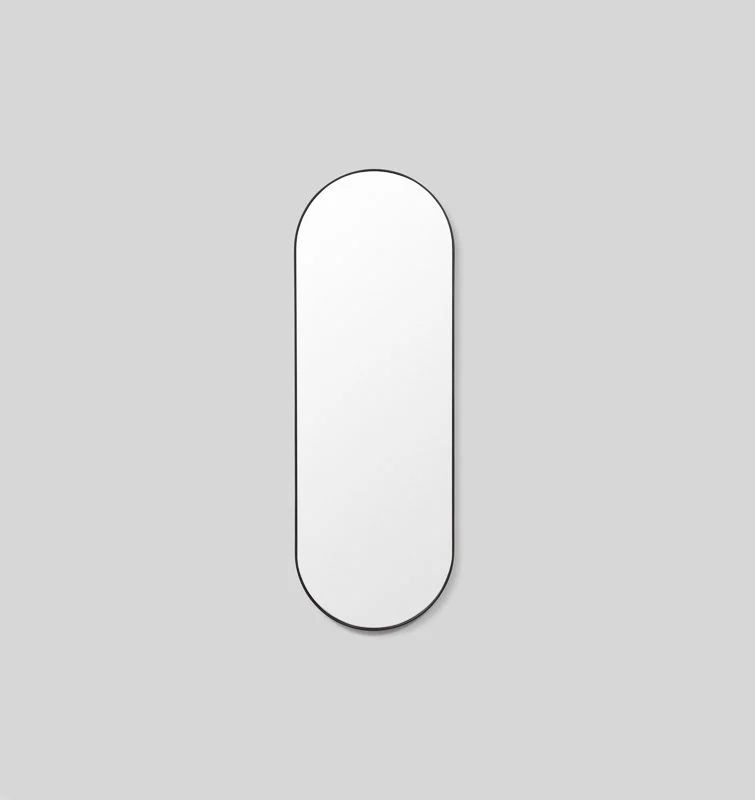 MIDDLE OF NOWHERE Bjorn Oval Mirror, Black, 50x145cm - Image 4