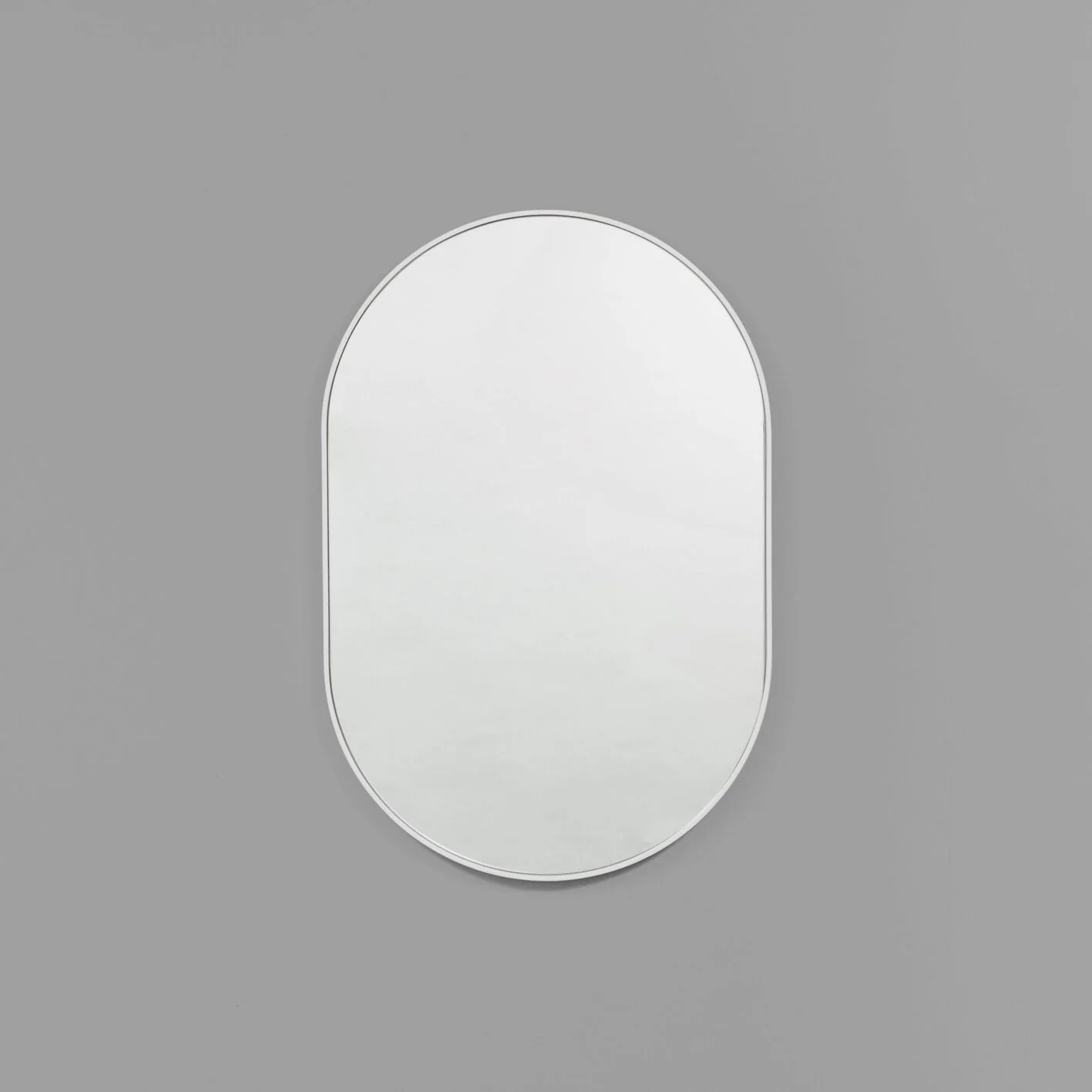 MIDDLE OF NOWHERE Bjorn Oval Mirror, White, 50x75cm - Image 7