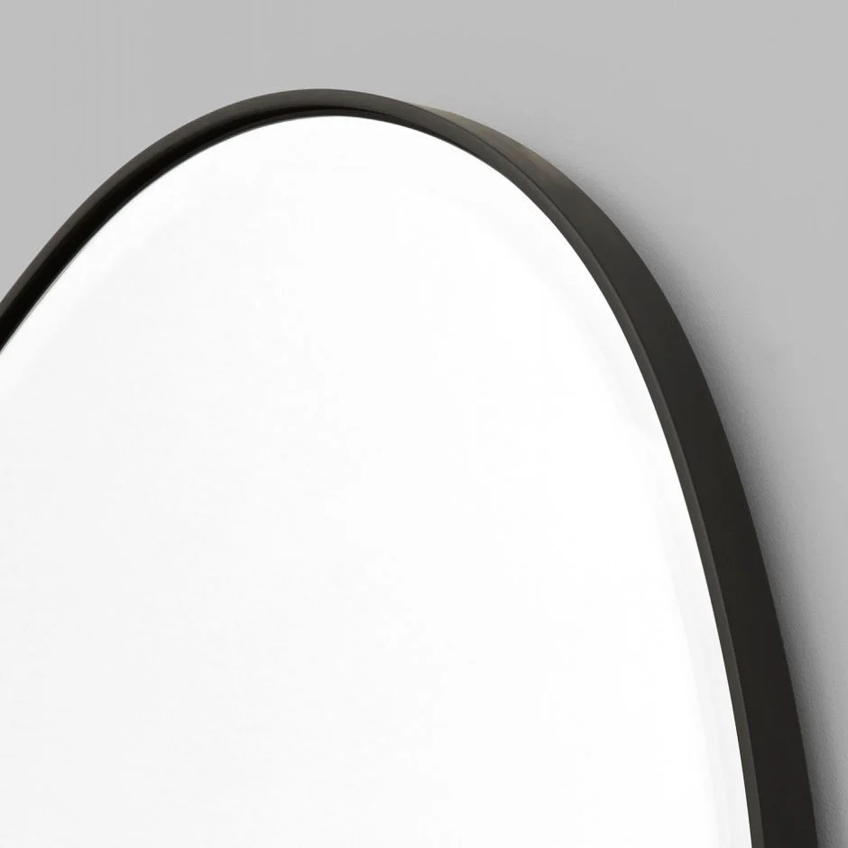 MIDDLE OF NOWHERE Pebble Mirror, Black, 55x70cm - Image 4