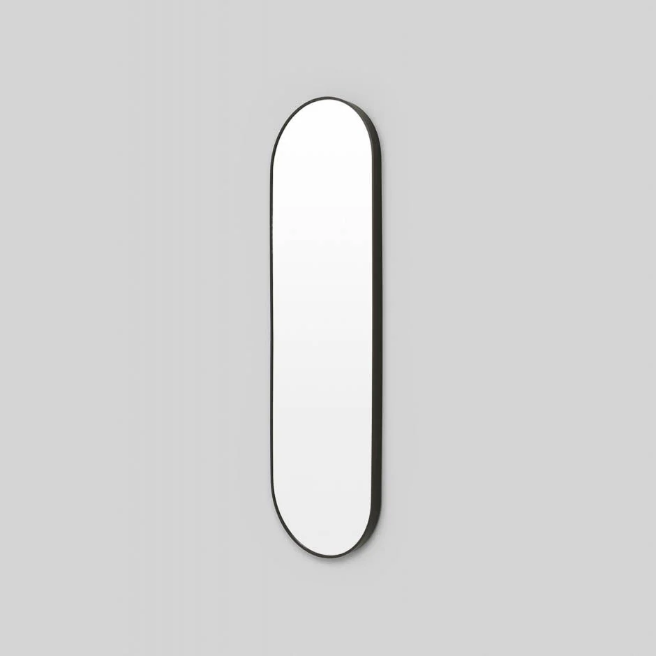 MIDDLE OF NOWHERE Simplicity Oval Mirror, Black, 40x135cm - Image 2