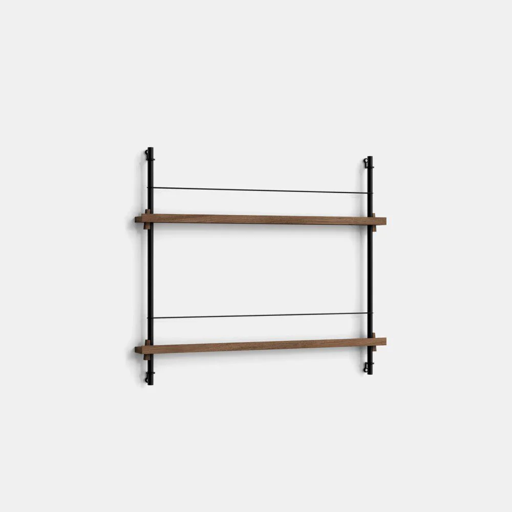 PRE-ORDER │ MOEBE Magazine Shelving, MS.65.1, Smoked Oak/Black - Image 2