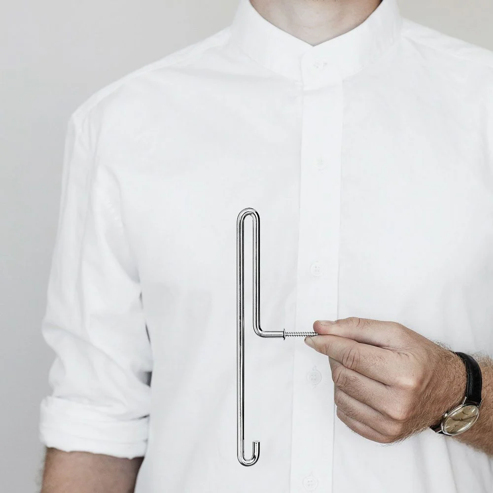 MOEBE Wall Hook, Large, Stainless Steel - Image 3
