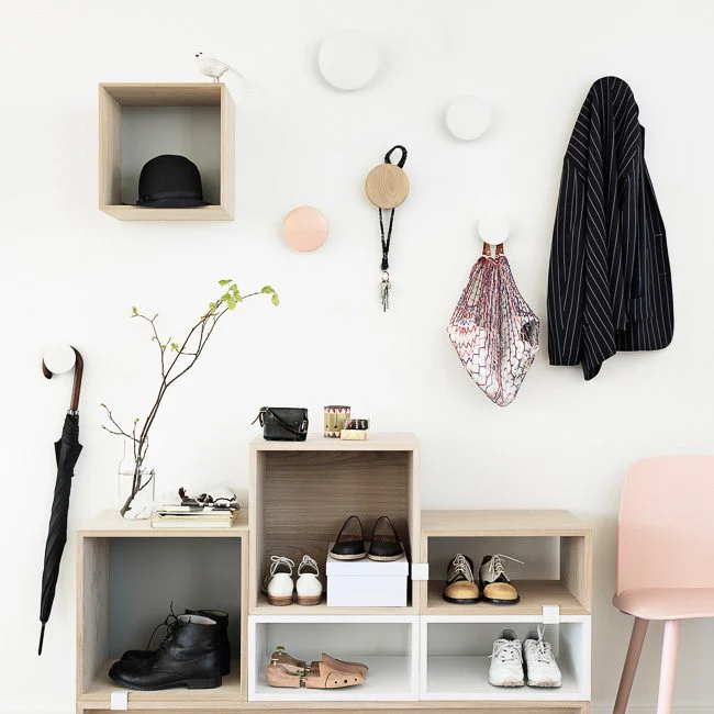 MUUTO The Dots Coat Hooks, Black Ash (Set of 5) - Image 3