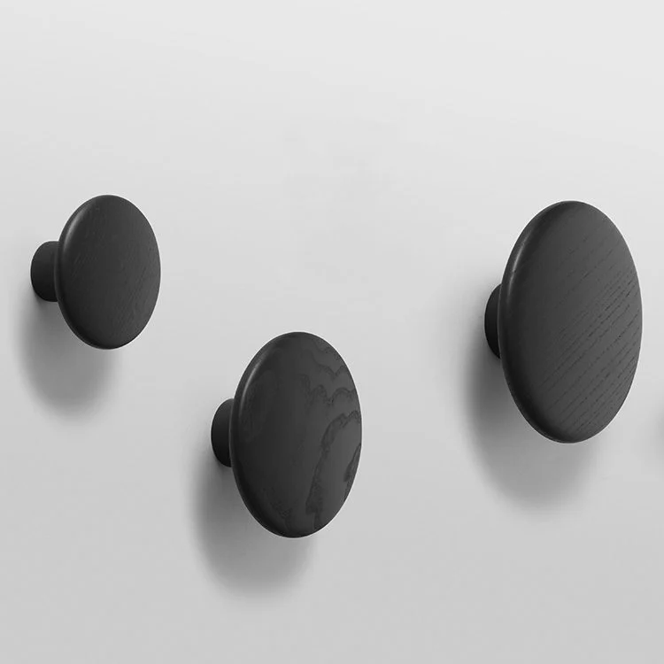 MUUTO The Dots Wall Hook / Door Knob, Black - Image 4