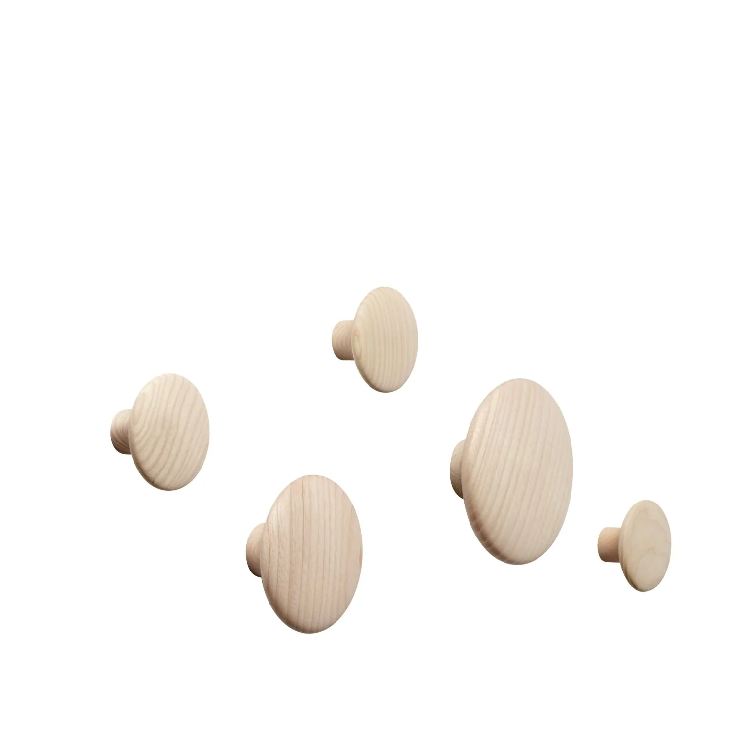 MUUTO The Dots Wall Hook / Door Knob, Natural Oak - Image 3