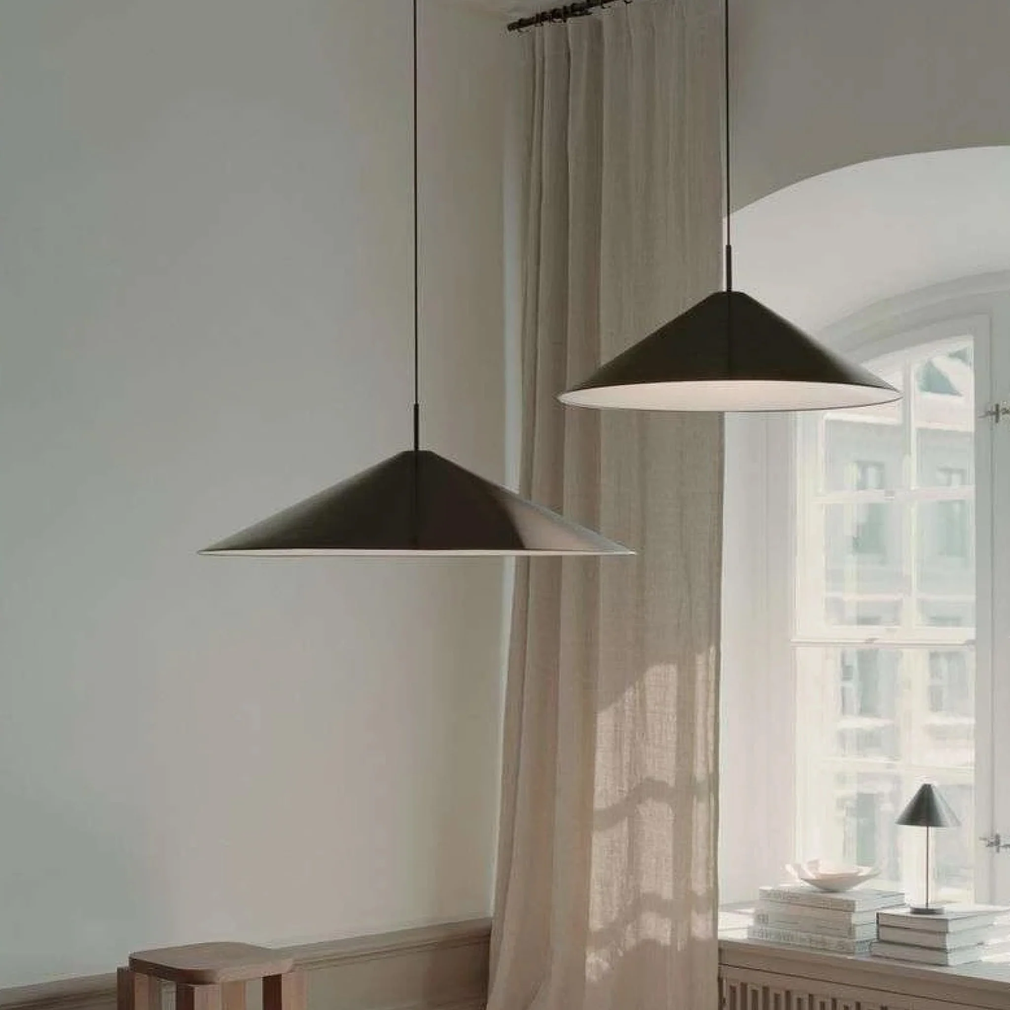 PRE-ORDER │ NEW WORKS Brolly Pendant, Ø90cm, Anodised Aluminium - Image 6