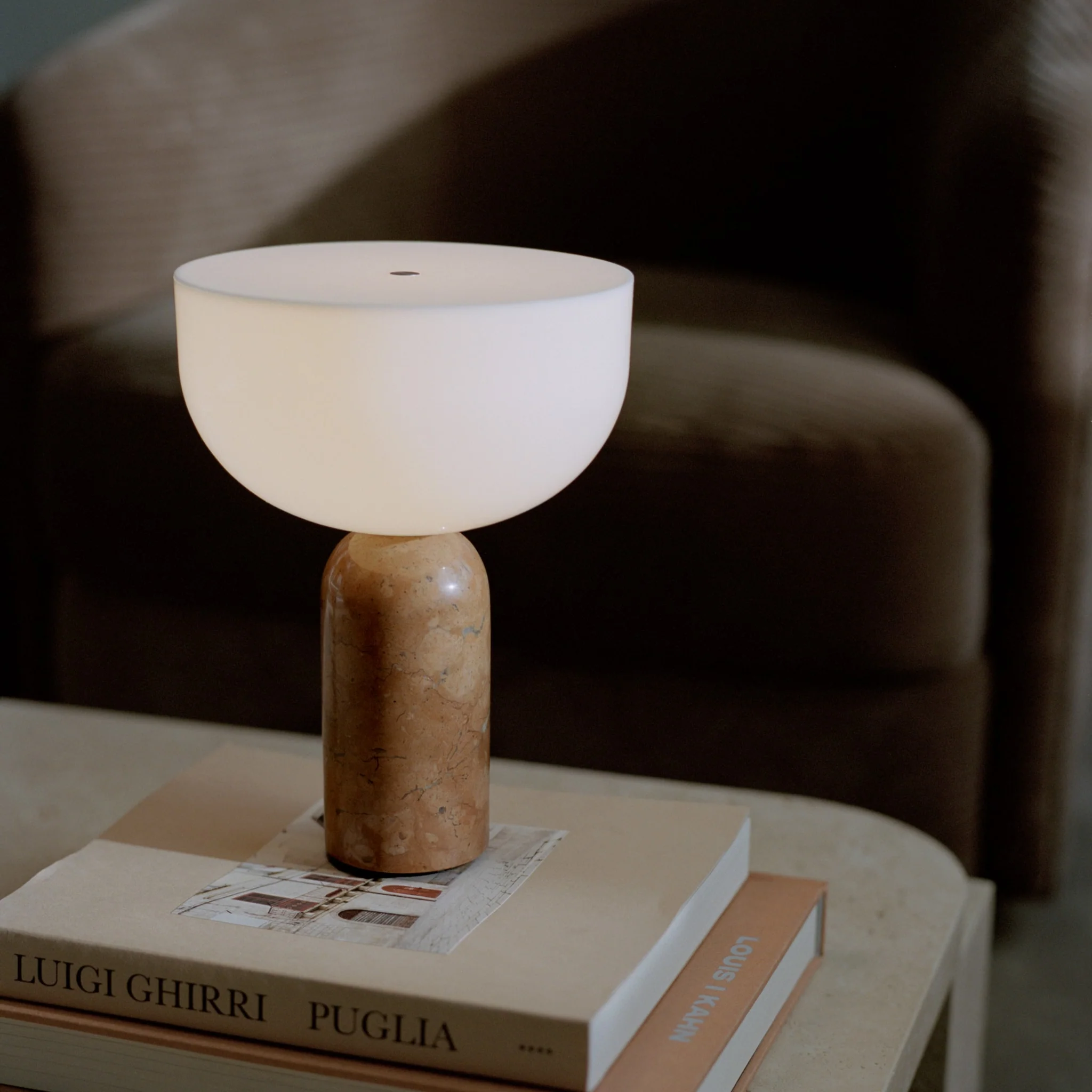 NEW WORKS Kizu Portable Table Lamp, Breccia Pernice - Image 3