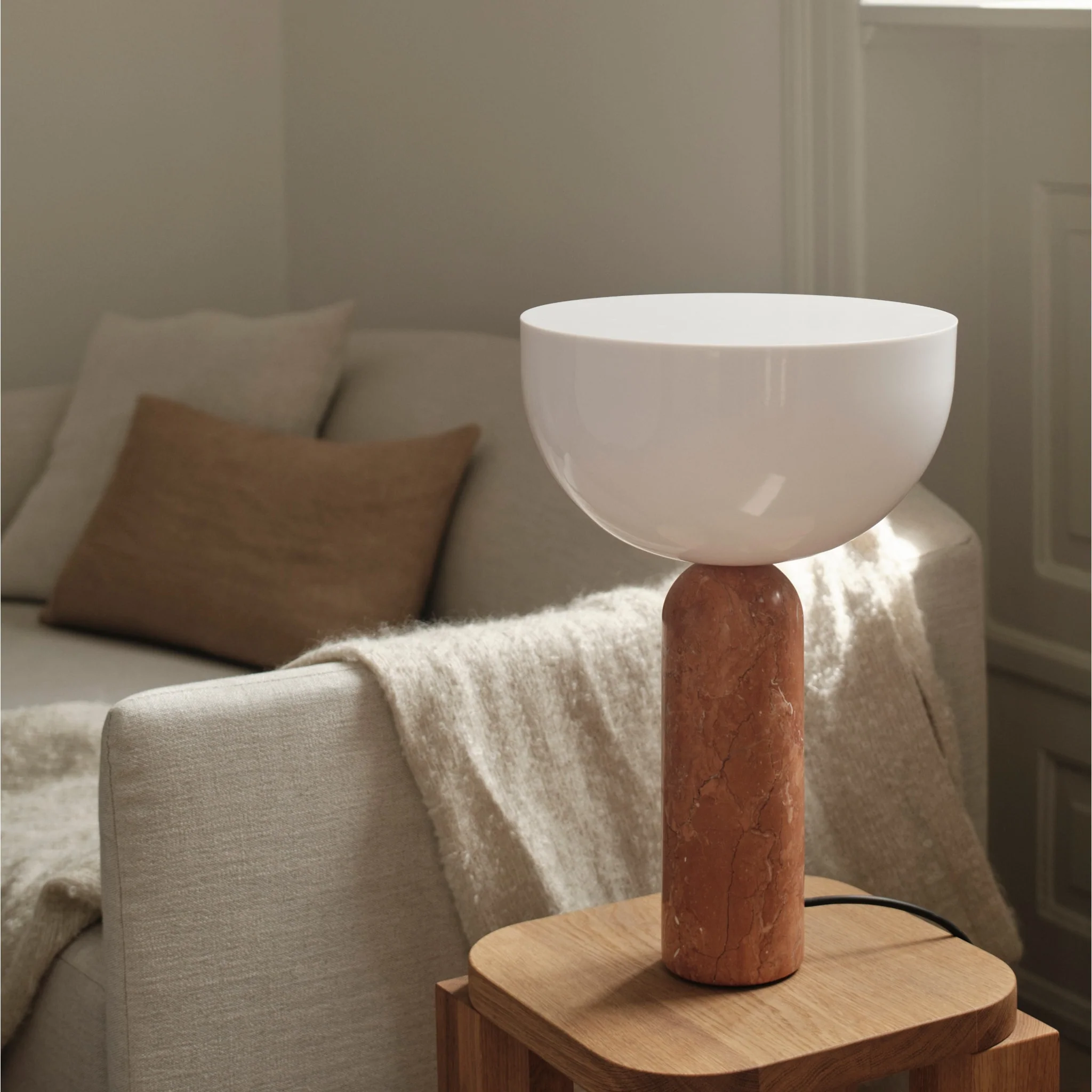NEW WORKS Kizu Table Lamp, Breccia Pernice, Large - Image 3