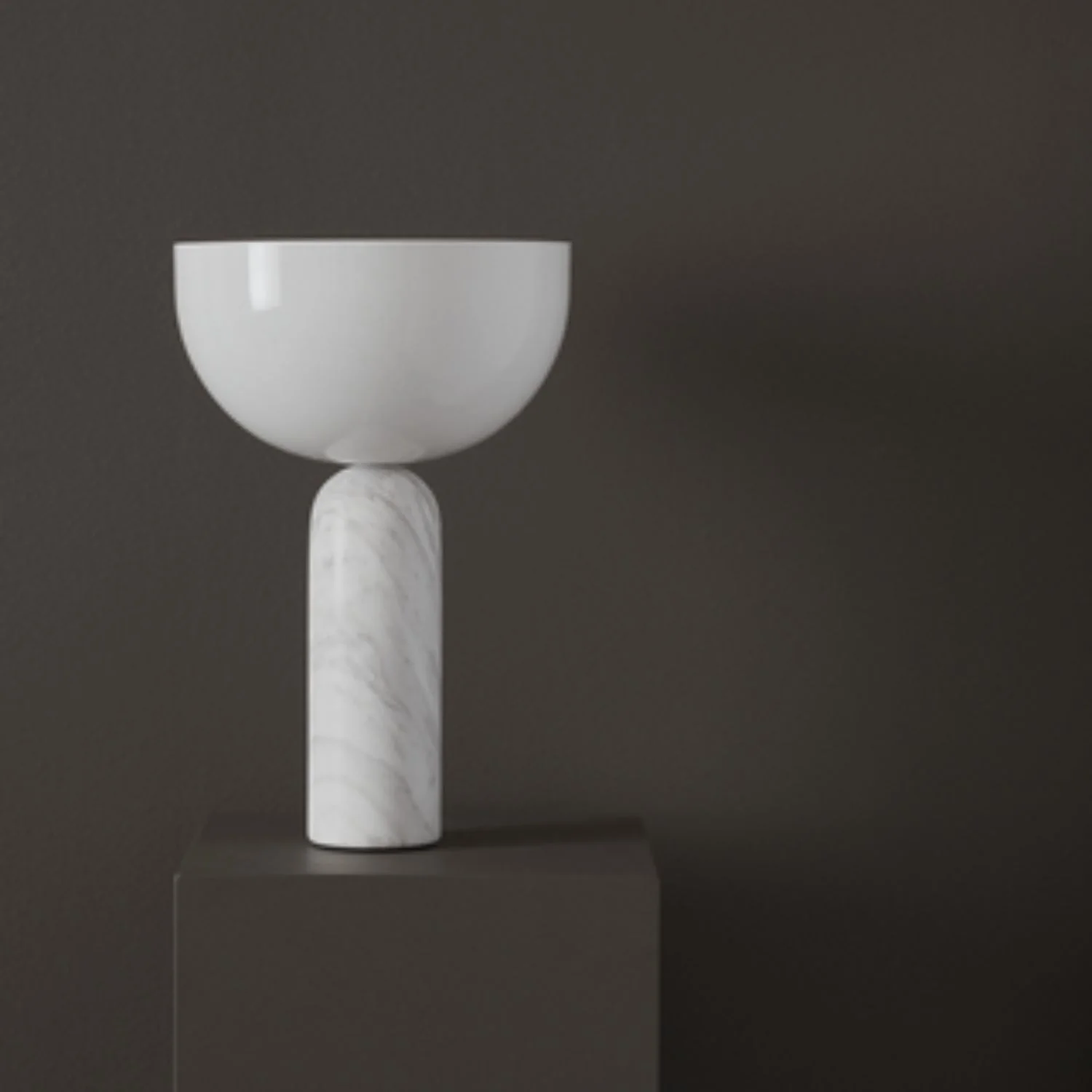 NEW WORKS Kizu Table Lamp, White Marble, Large - Image 4
