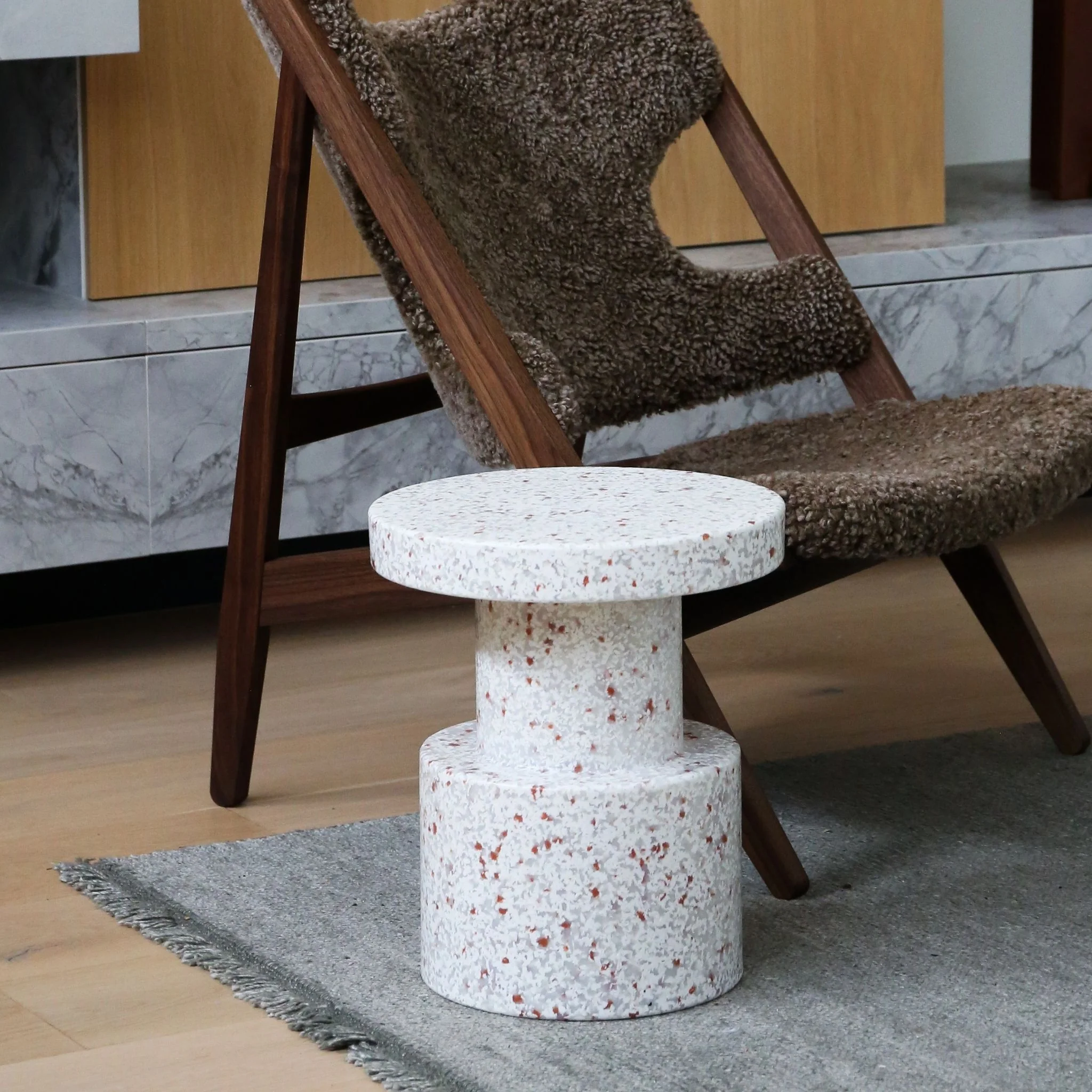 NORMANN COPENHAGEN Bit Stool / Side Table, White - Image 3