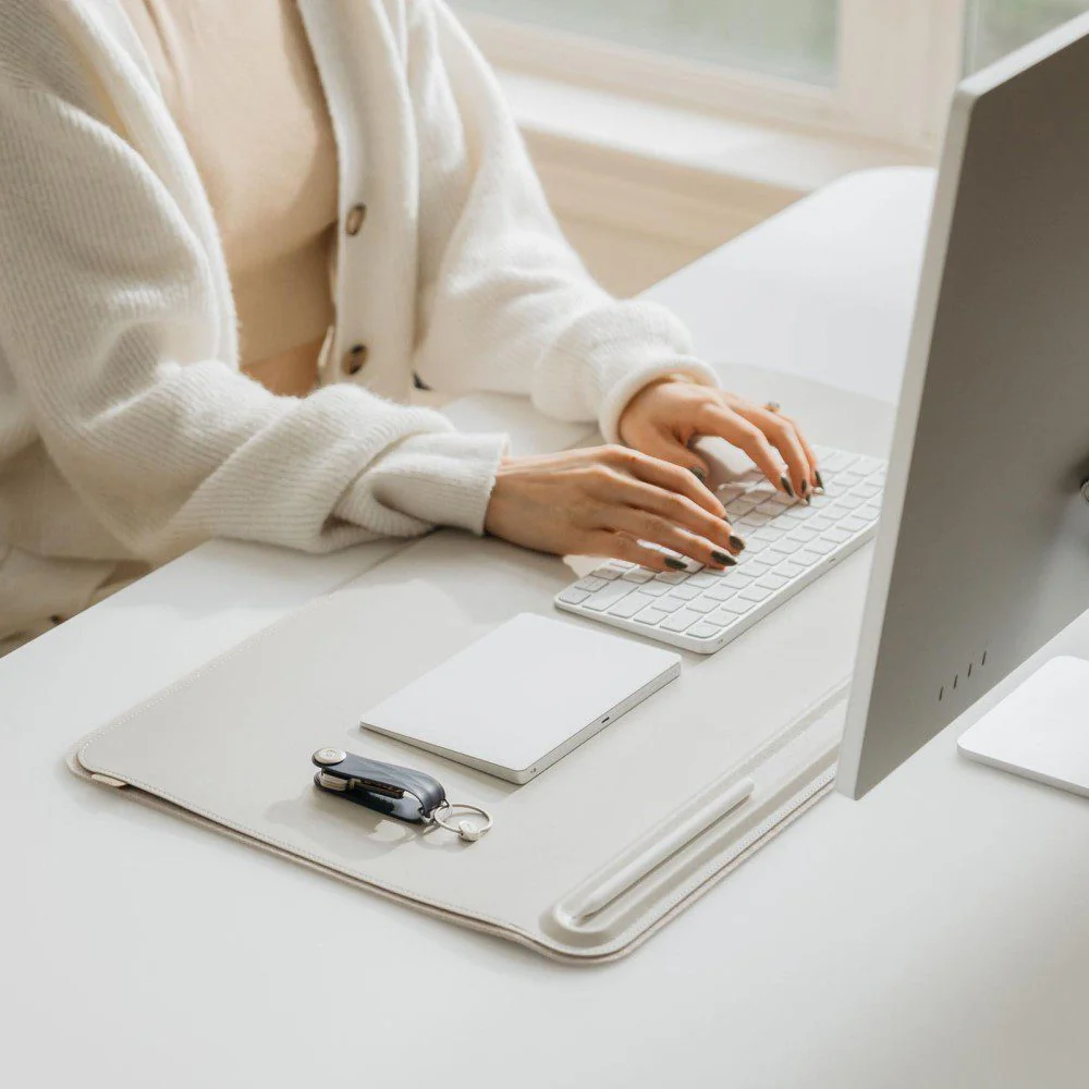 ORBITKEY Desk Mat Slim, Stone - Image 10