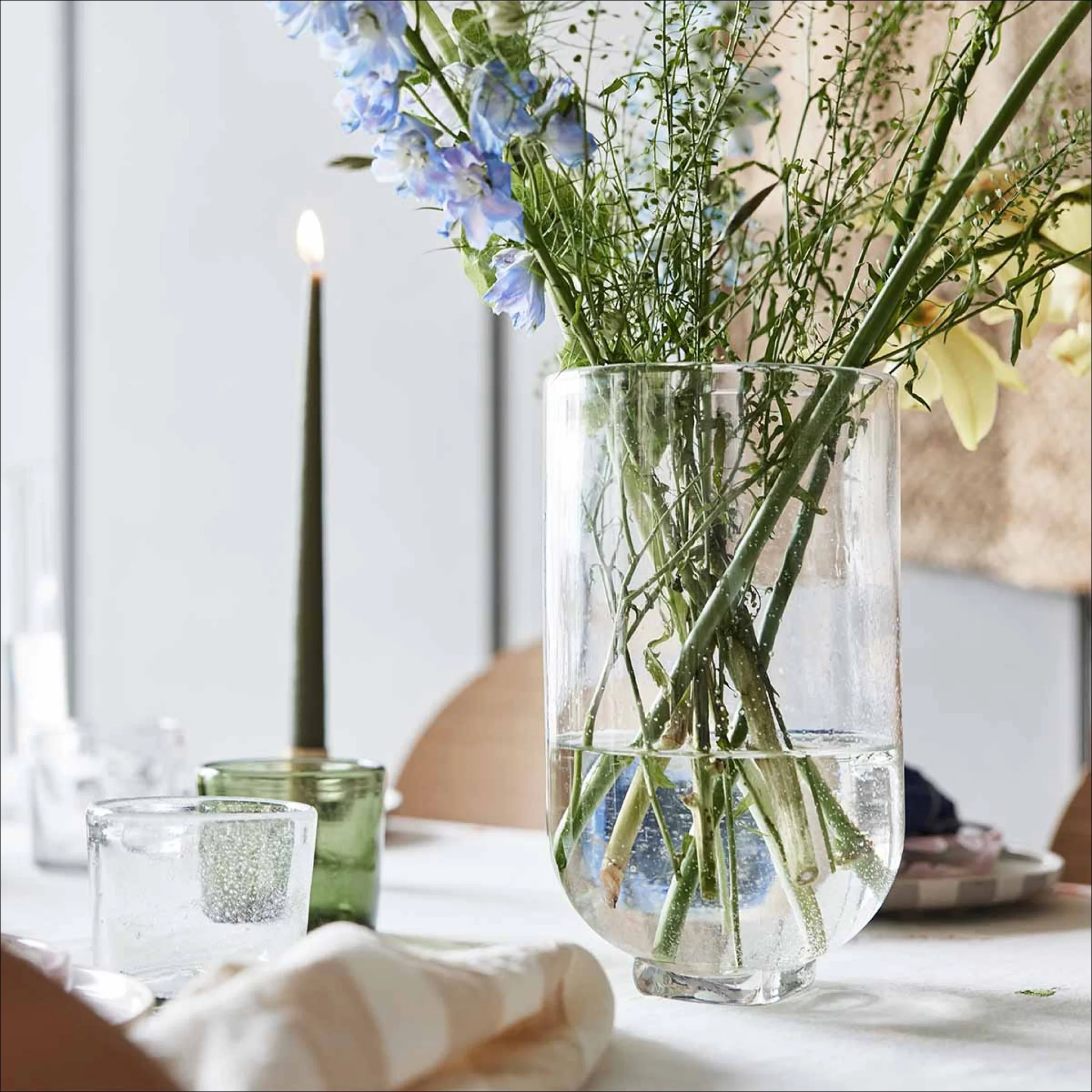 OYOY Kuki Vase, Large, Clear - Image 2