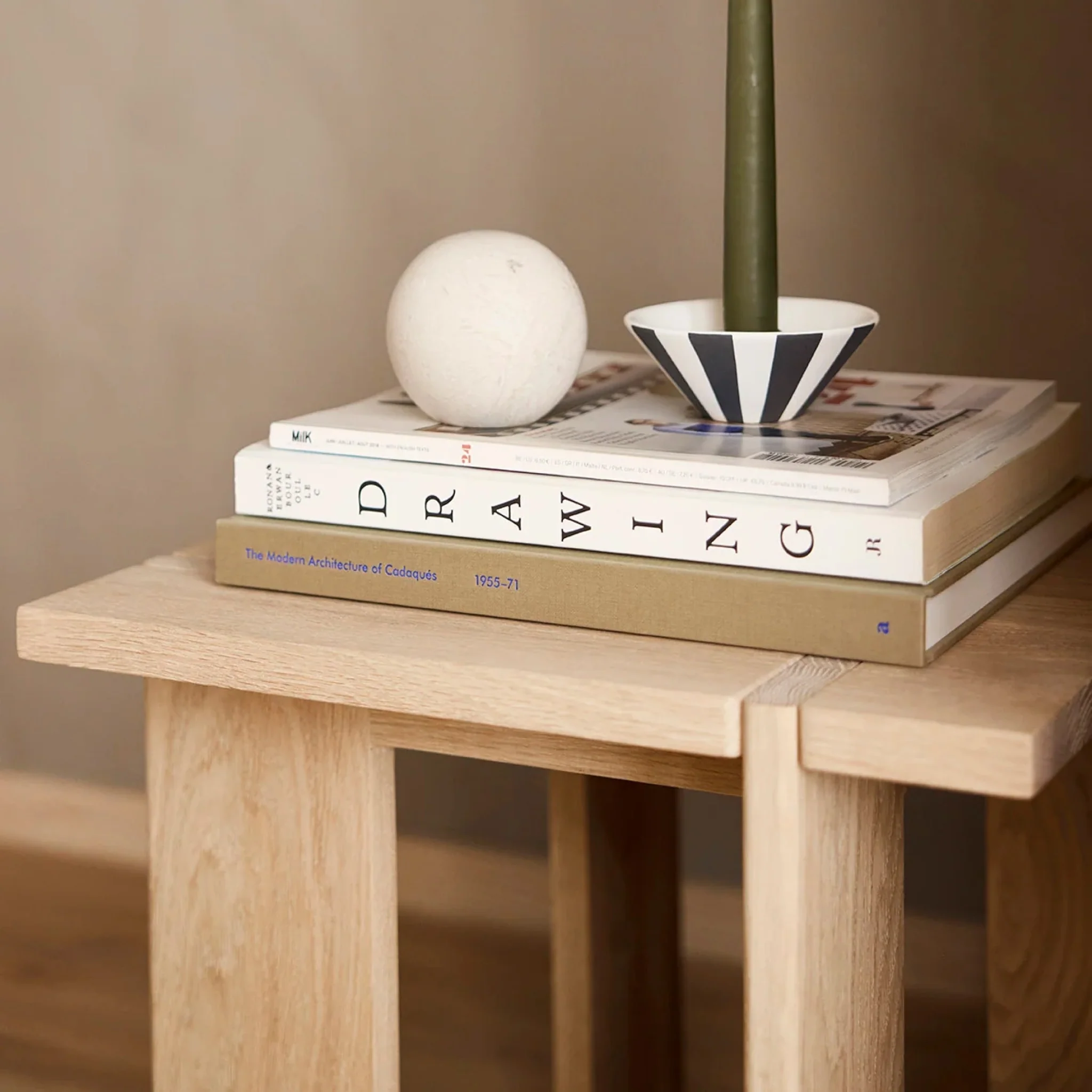 OYOY OY Square Side Table, Low, Nature - Image 5