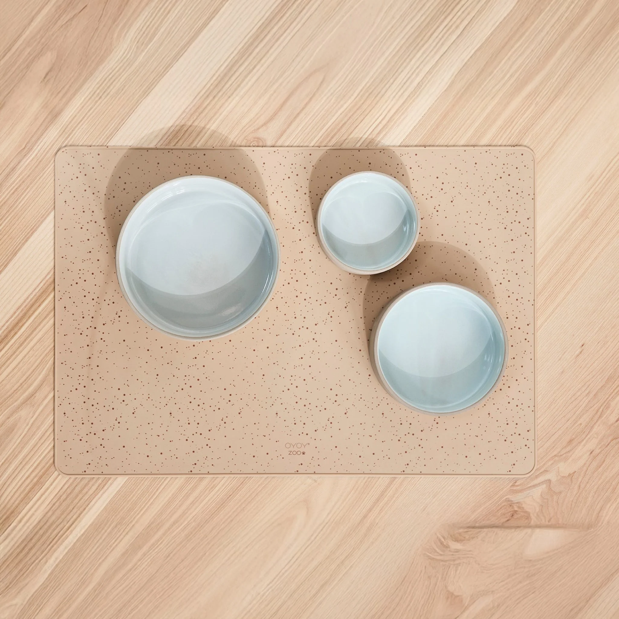 OYOY ZOO Koko Dog Bowl Mat, Large, Camel - Image 3