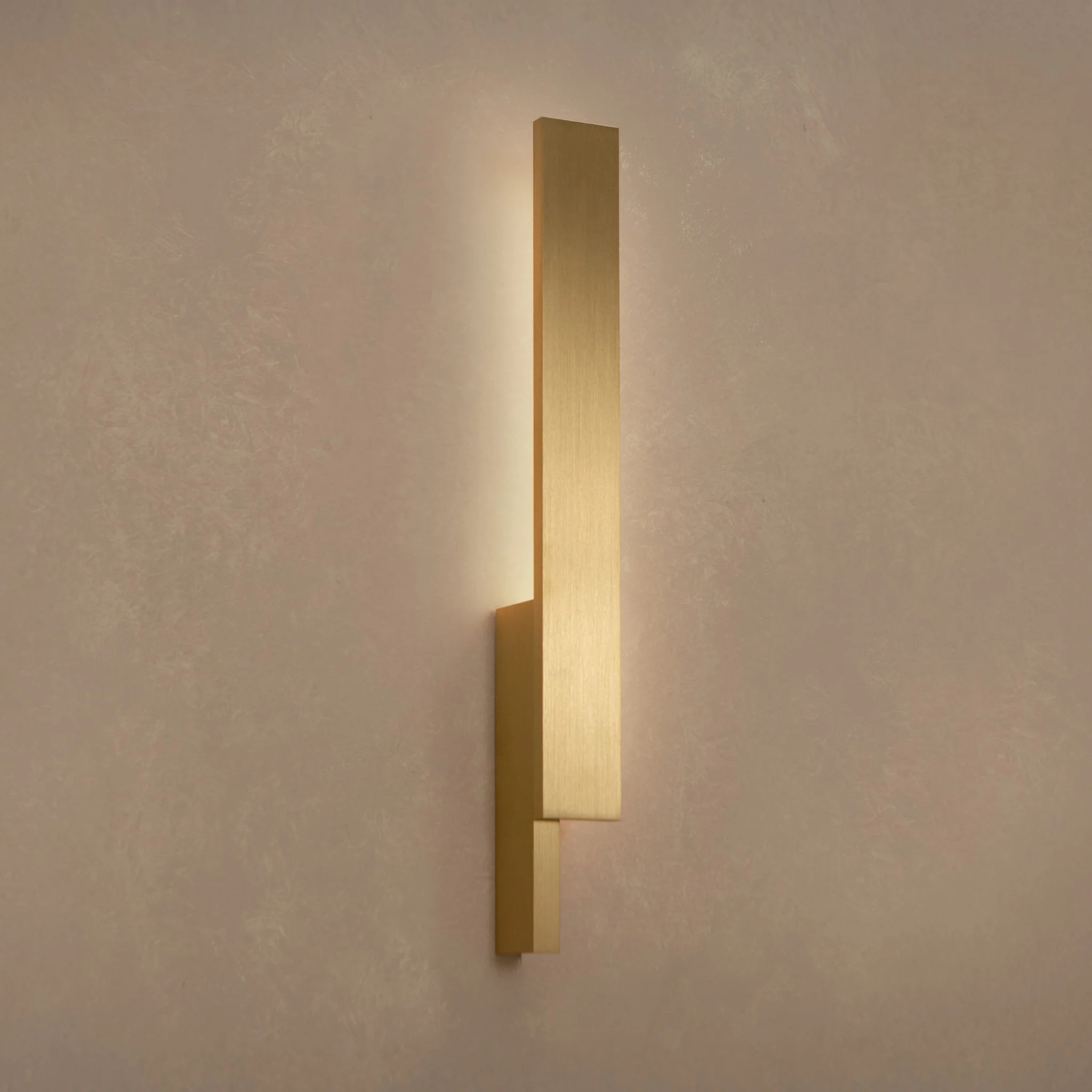 PRE-ORDER │ BEN-TOVIM DESIGN Bloc Wall Sconce, Right, Brushed Brass