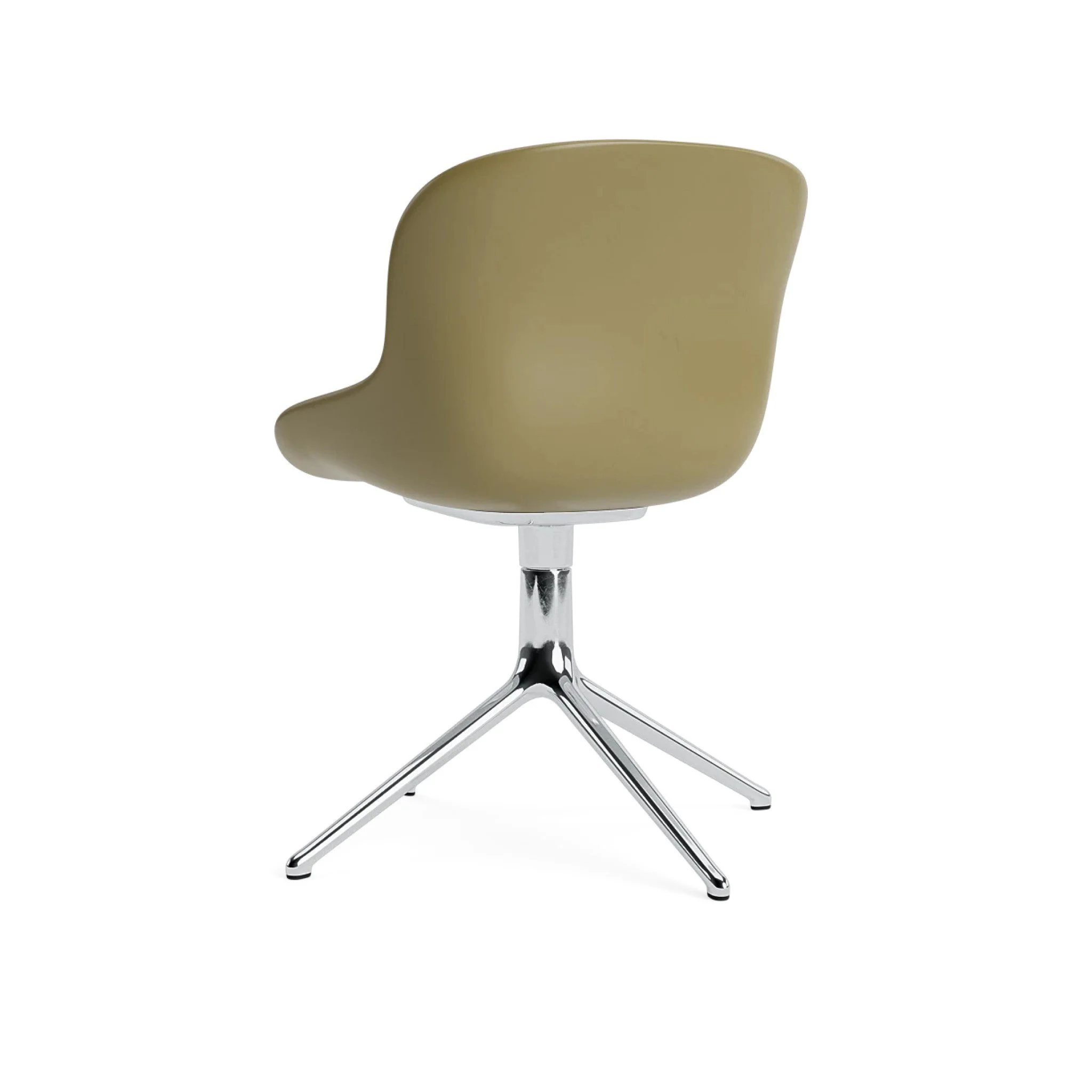 PRE-ORDER │ NORMANN CPH Hyg Swivel Chair, 4 Legs, Aluminium/Olive - Image 5