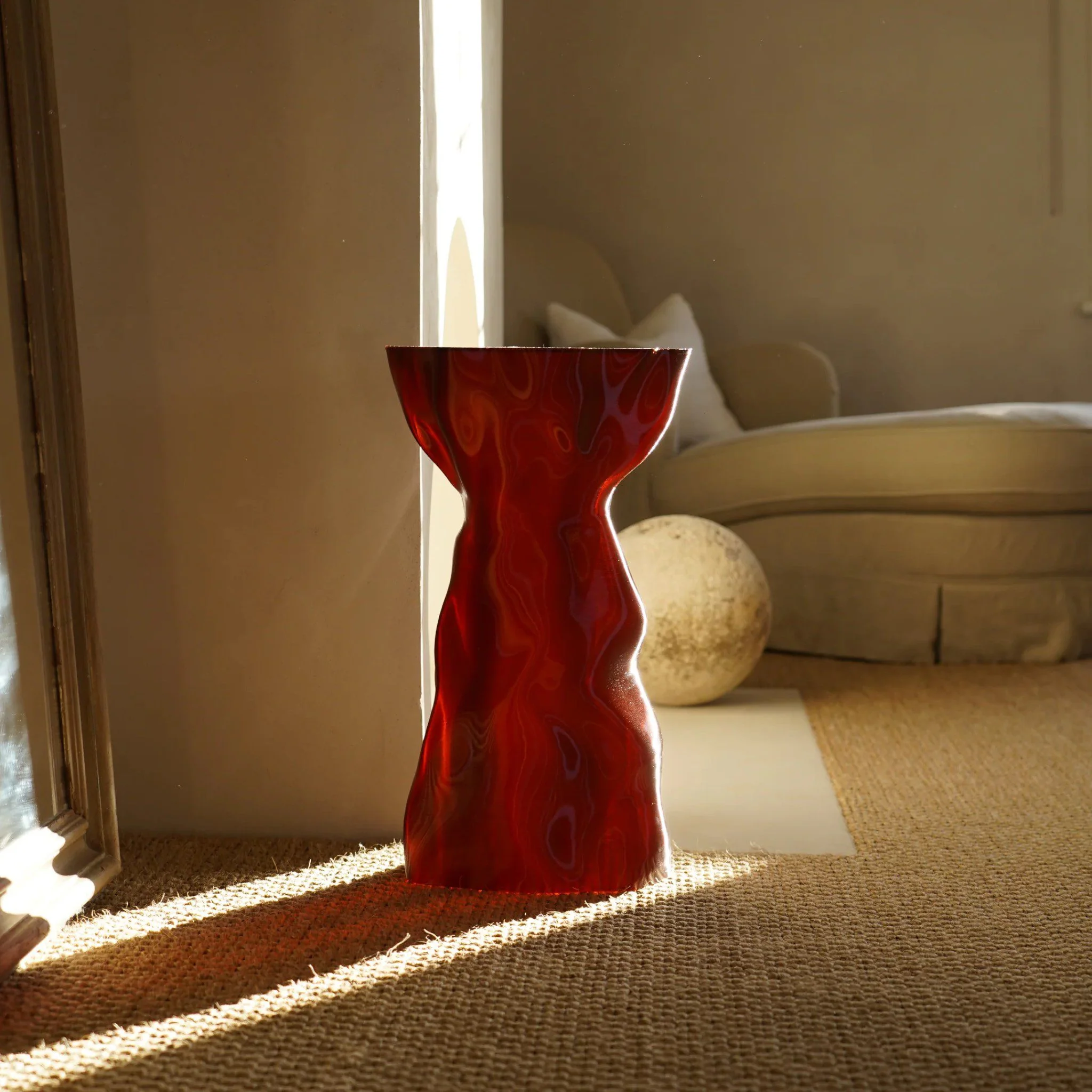 SPECIAL STUDIO Noise Side Table, Amber Gloss - Image 2