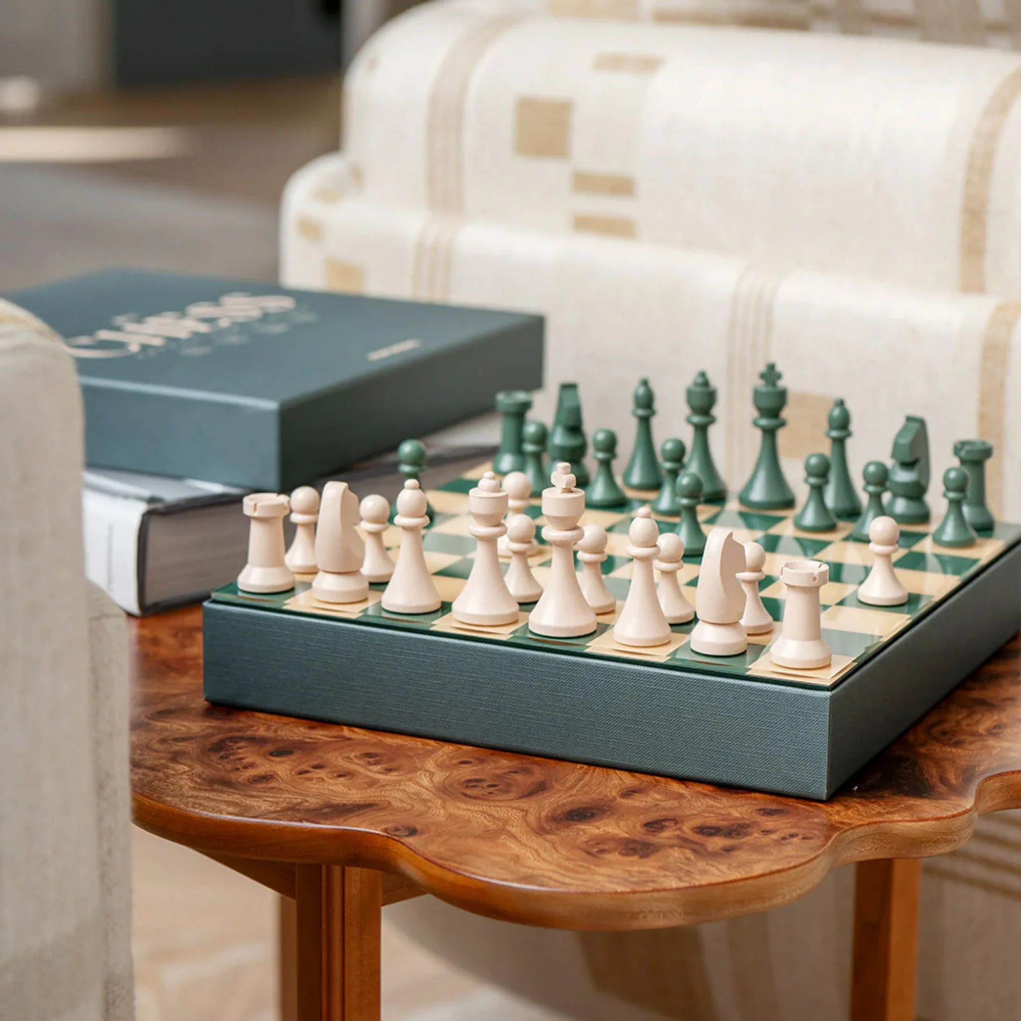 PRINTWORKS Classic Board Games Chess, Green - Image 4