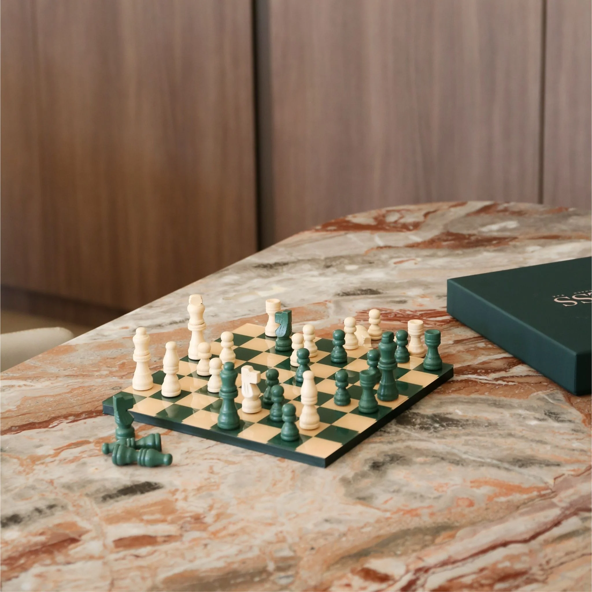 PRINTWORKS Classic Board Games Chess, Green - Image 9