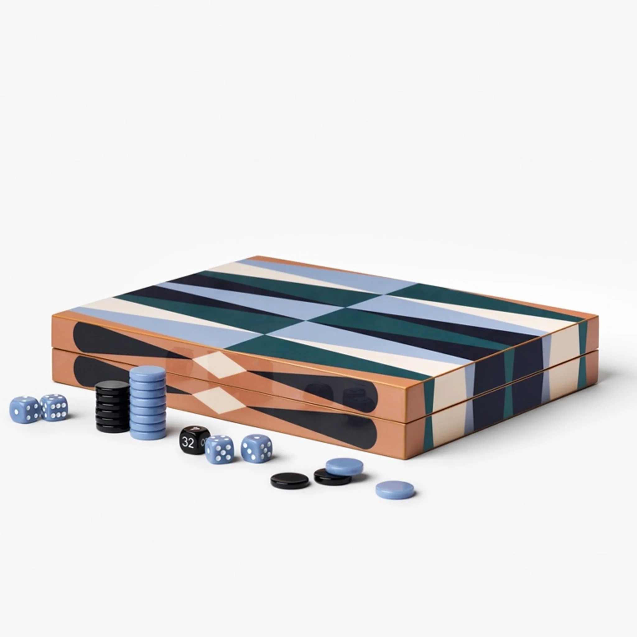 PRINTWORKS Classic Games Backgammon, Lacquered - Image 8