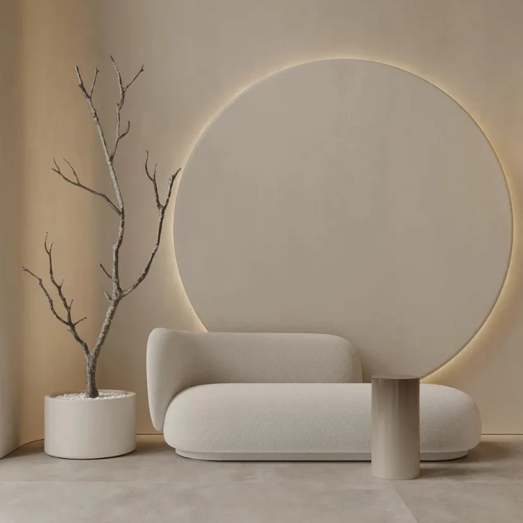 FERM LIVING Rico Divan Left, Boucle, Off-White - Image 2