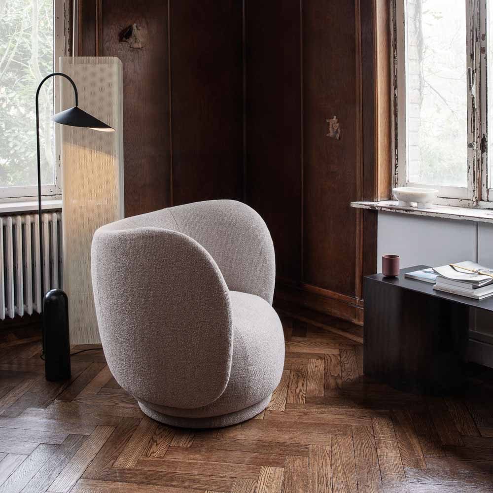 FERM LIVING Rico Lounge Chair, Boucle, Sand - Image 3