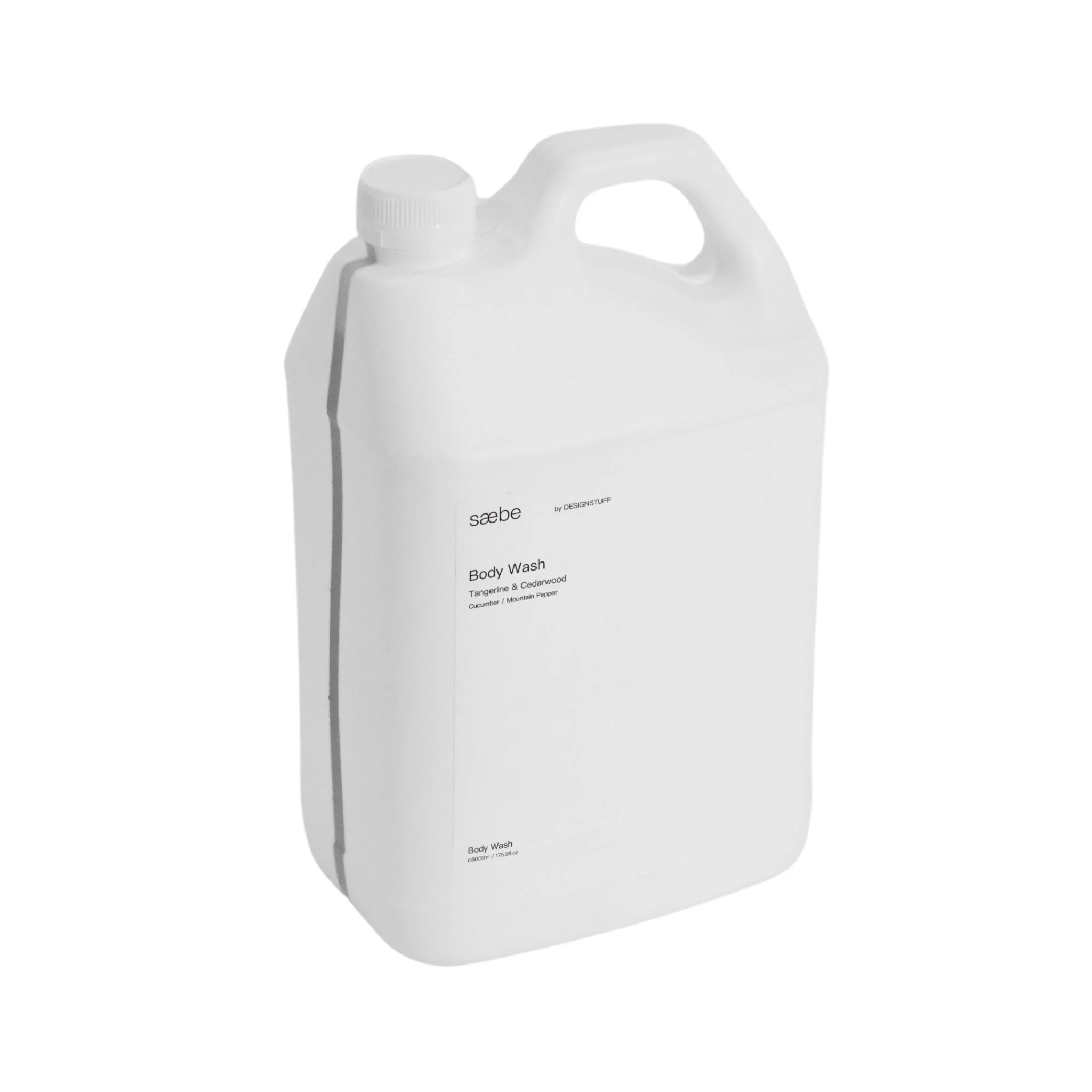 DESIGNSTUFF Saebe Body Wash Refill, Tagerine & Cedarwood, 5L - Image 3