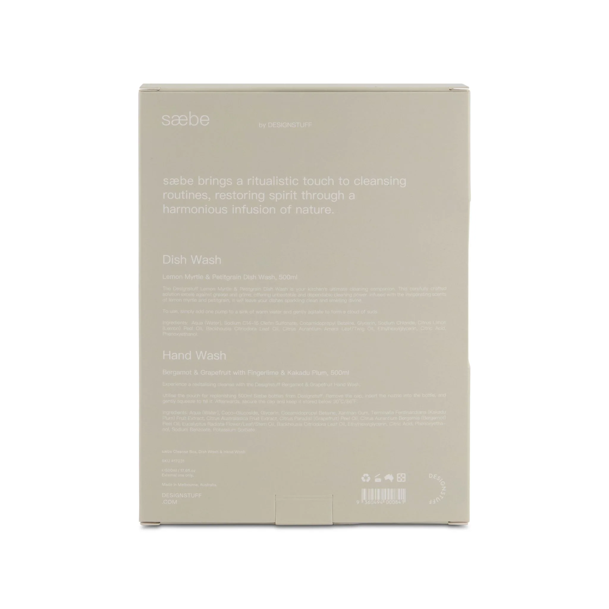 DESIGNSTUFF Saebe Cleanse Box, Dish Wash & Hand Wash - Image 8