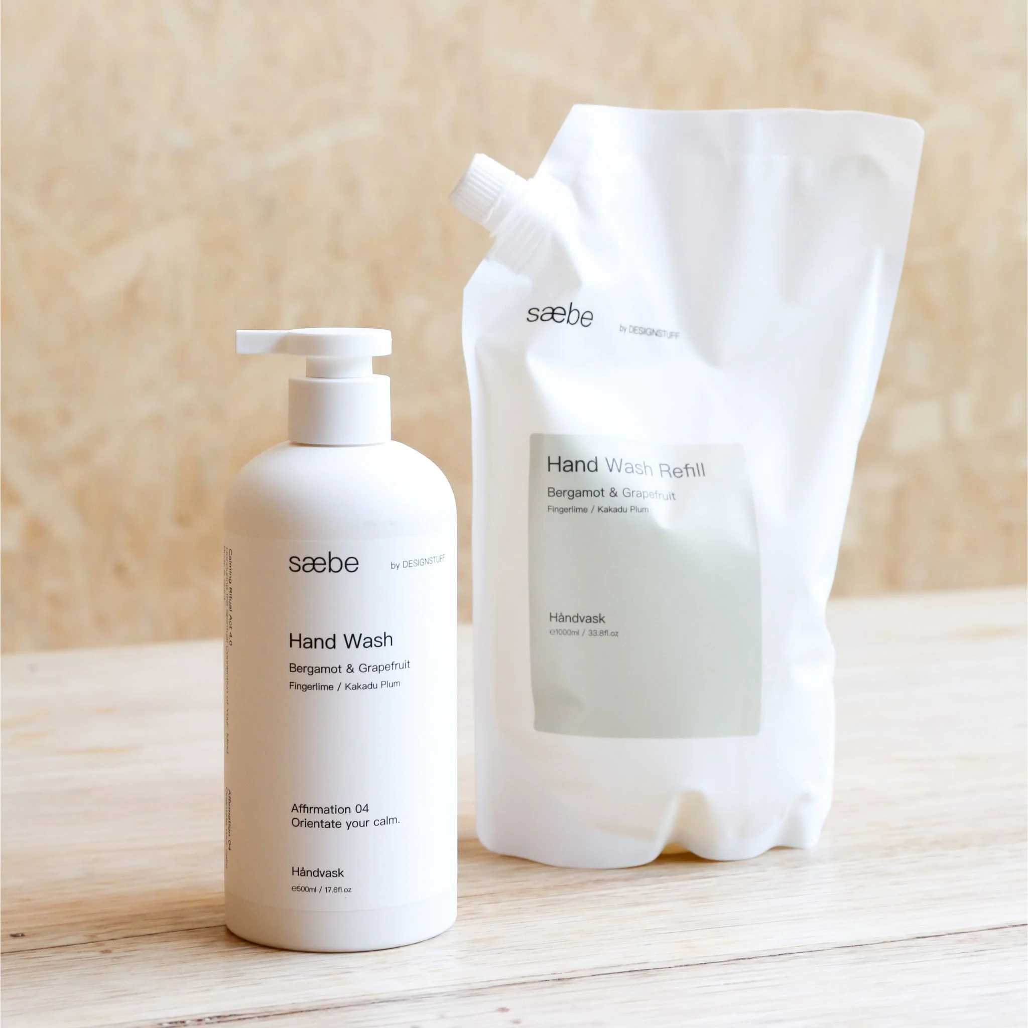 DESIGNSTUFF Saebe Hand Wash Refill, Bergamot & Grapefruit, 1L - Image 3